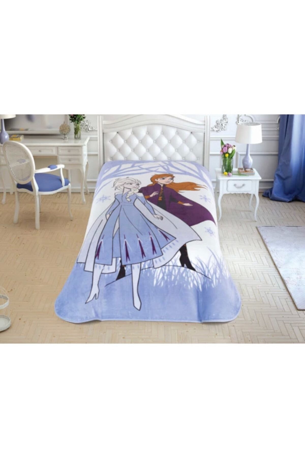 Taç Lisanslı Disney Frozen 2 Snow Tek Kişilik Battaniye