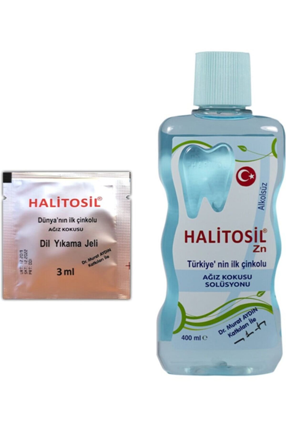 Halitosil Zn Ağız Kokusu Önleyici Gargara (çinko Klorit) + Dil Jeli Hediye (3ml)