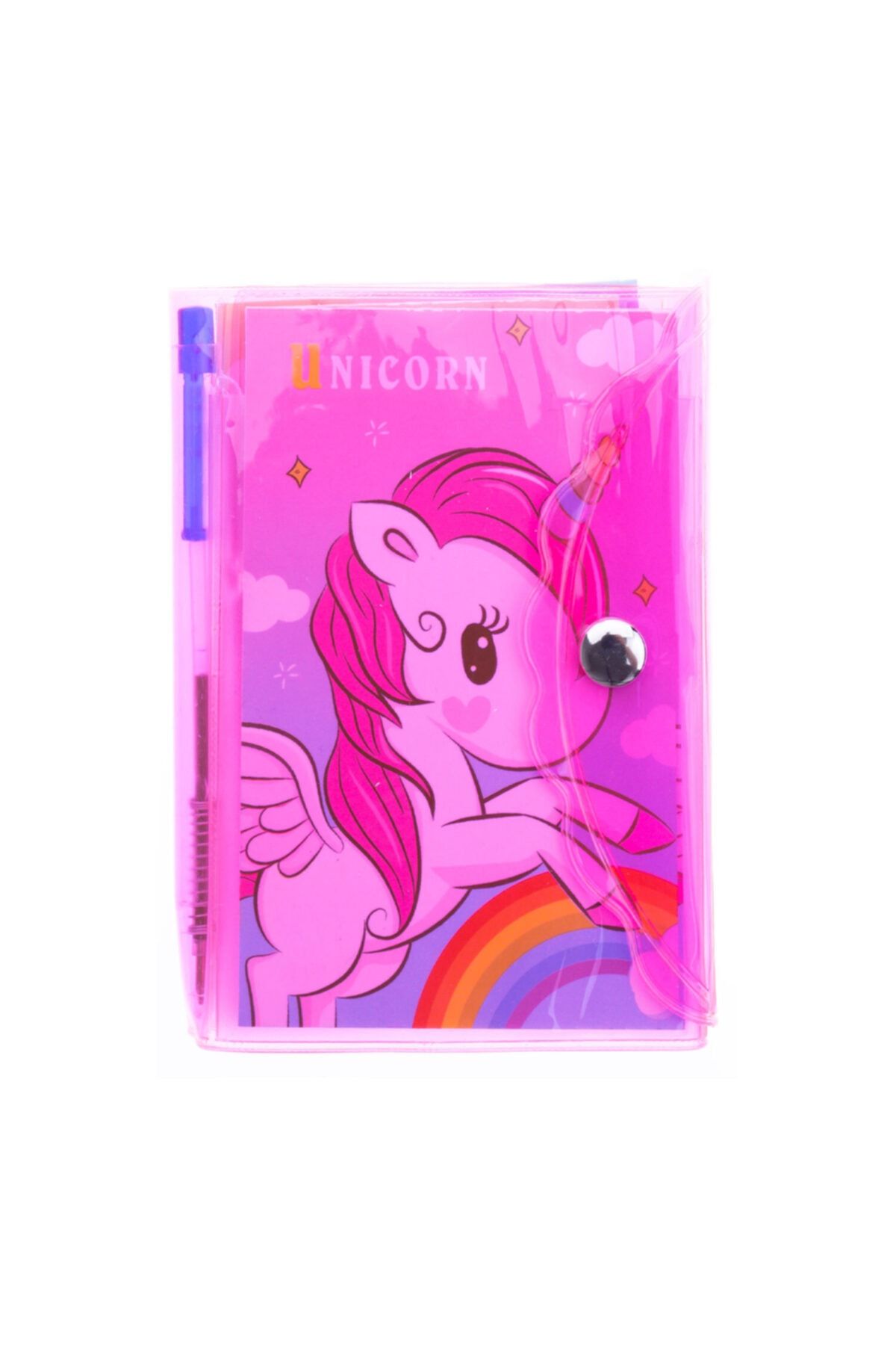 Miniso Mınıso Unicorn Kapaklı Mini Kalemli Not Defteri