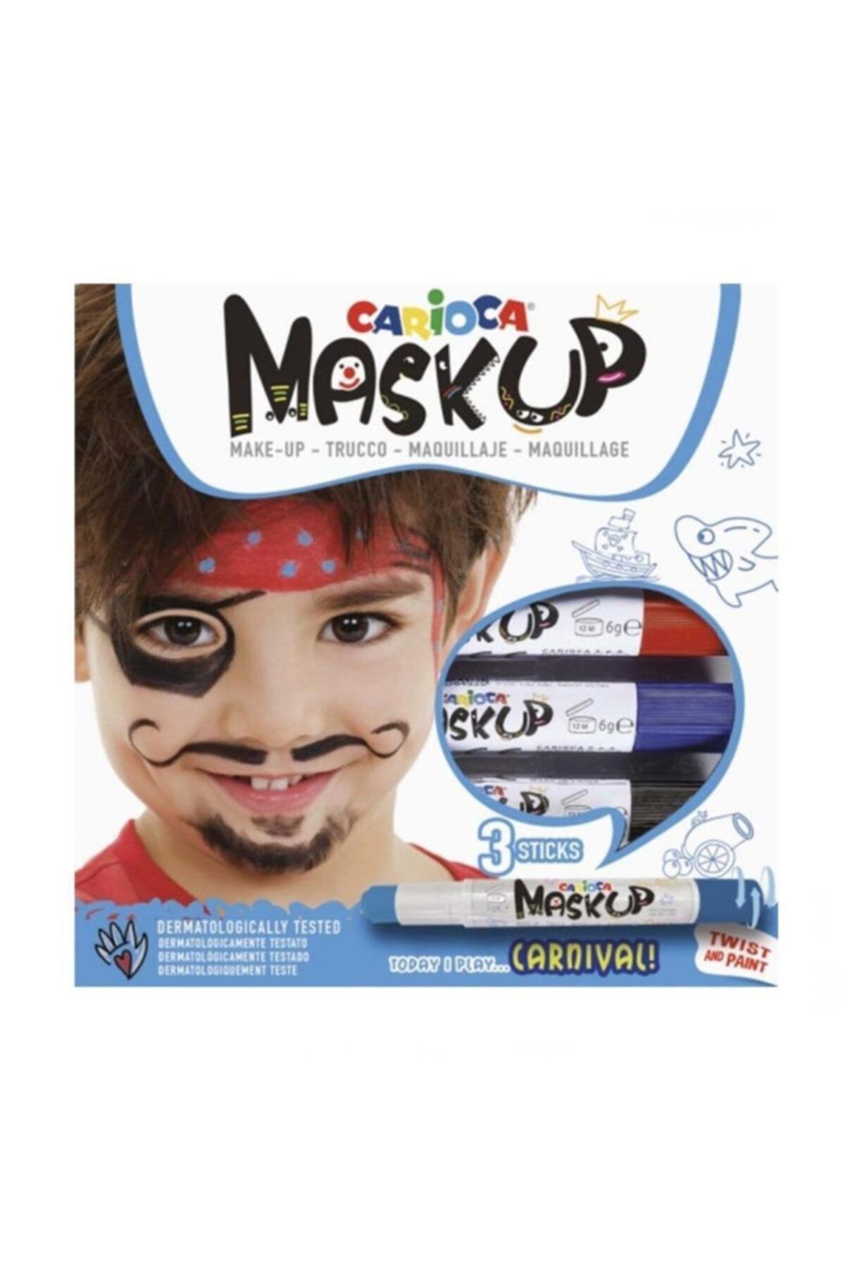 CARIOCA Mask Up Yüz Boyası 3 Renk Carnival