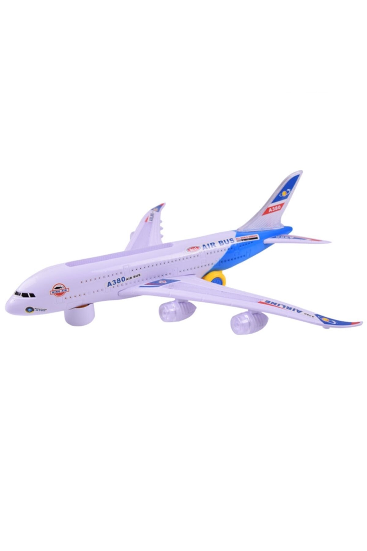 Beyaz At Yılın Ilk Fırsatları - Airbus Pilli Işıklı Sesli Çarp-dön Uçak - ™ ®