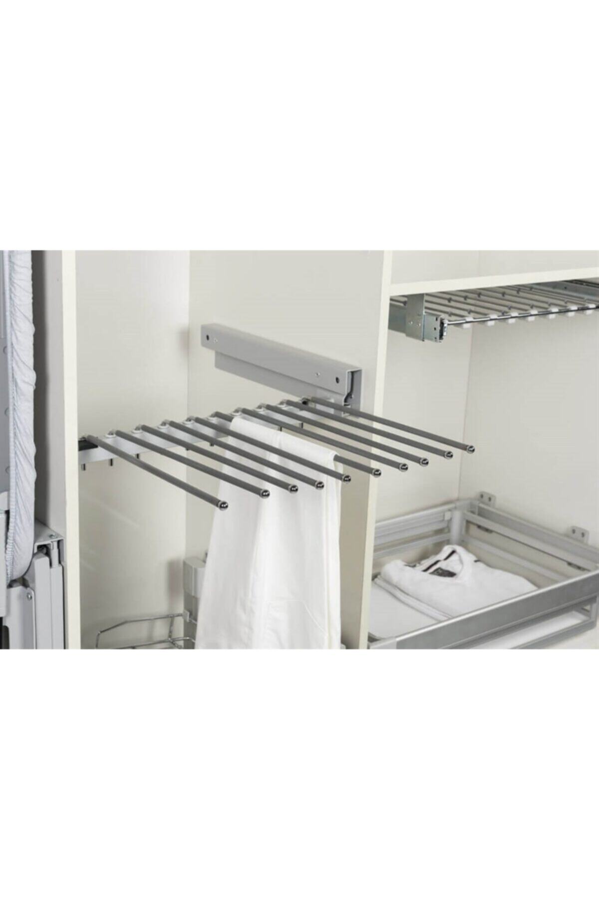STARAX Gri Raylı Pantolonluk Askısı s-6035-g