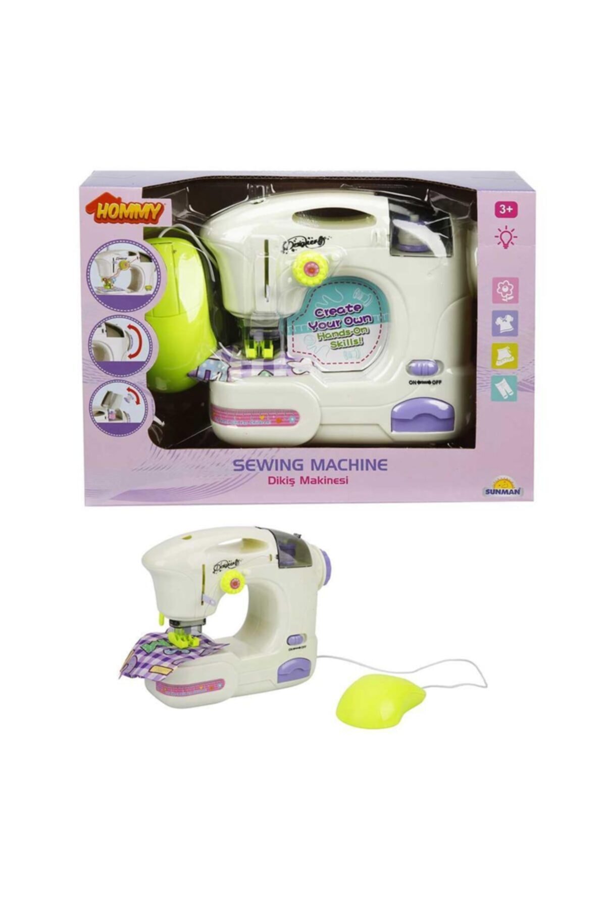 sunman oyuncak Sunman Hommy Işıklı Dikiş Makinesi