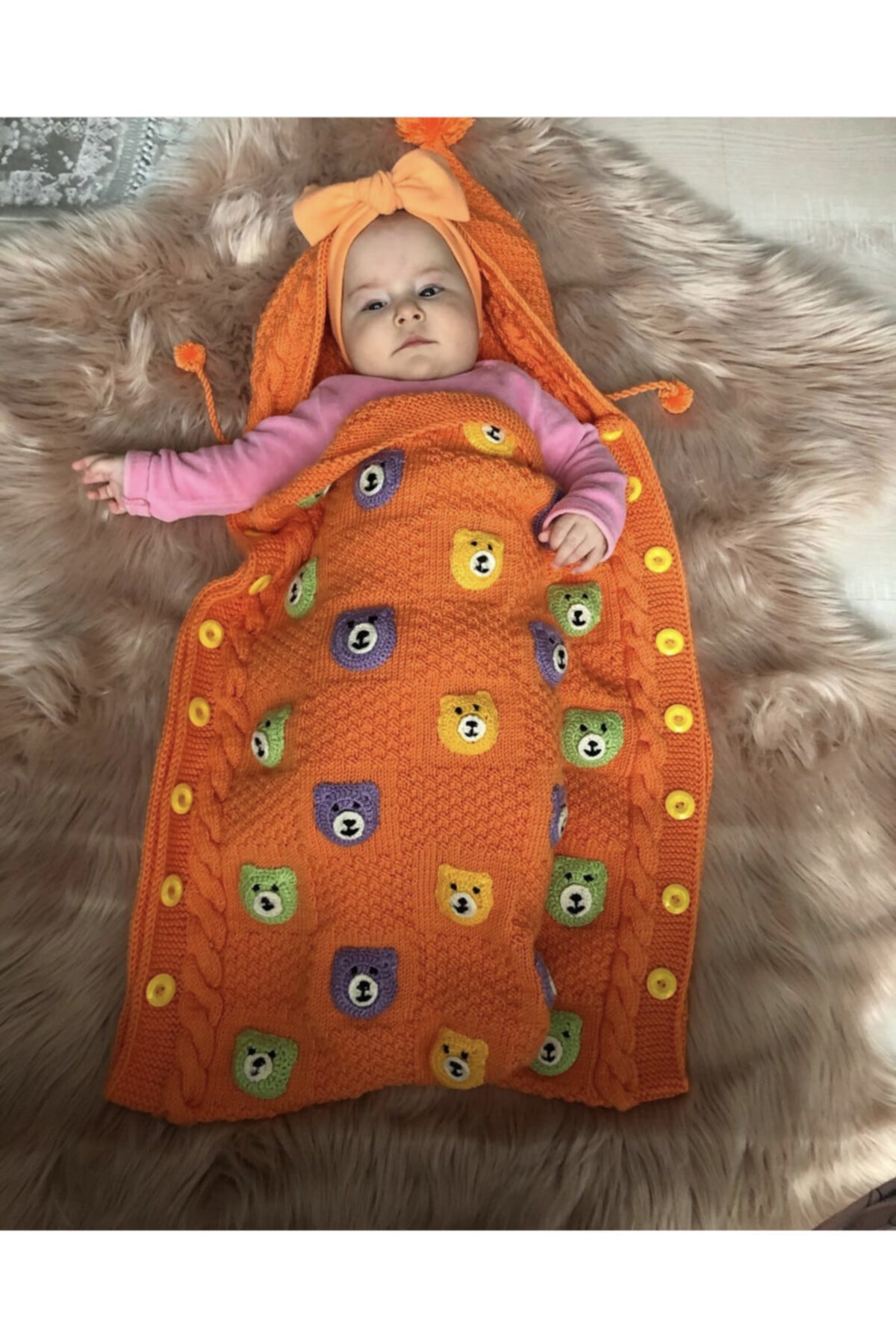 TrendLis El Örgüsü Bebek Battaniyesi