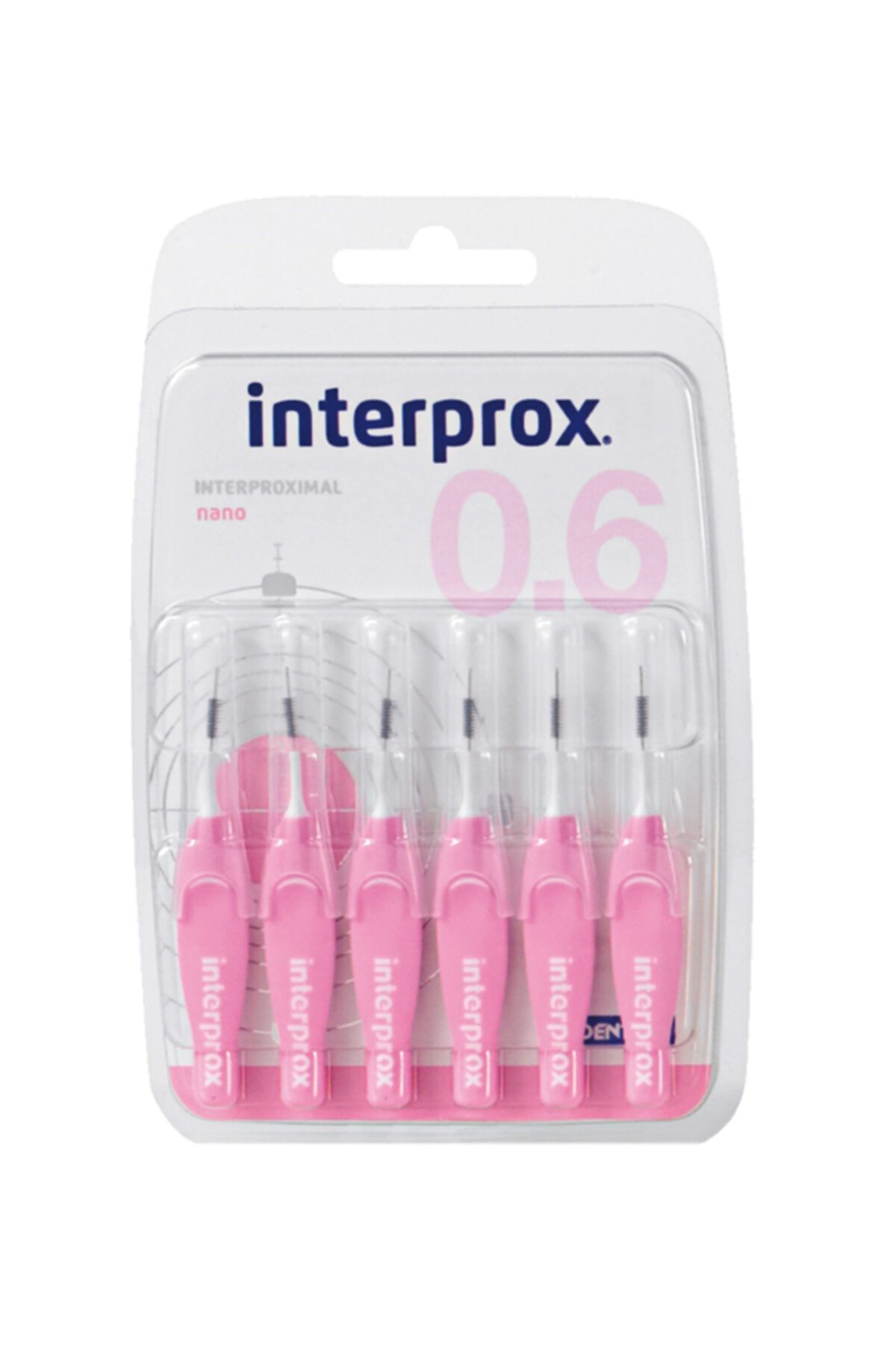 İnterprox Dentaid 4g Nano Blister 6'lı Pembe Arayüz Fırçası 0,6 mm