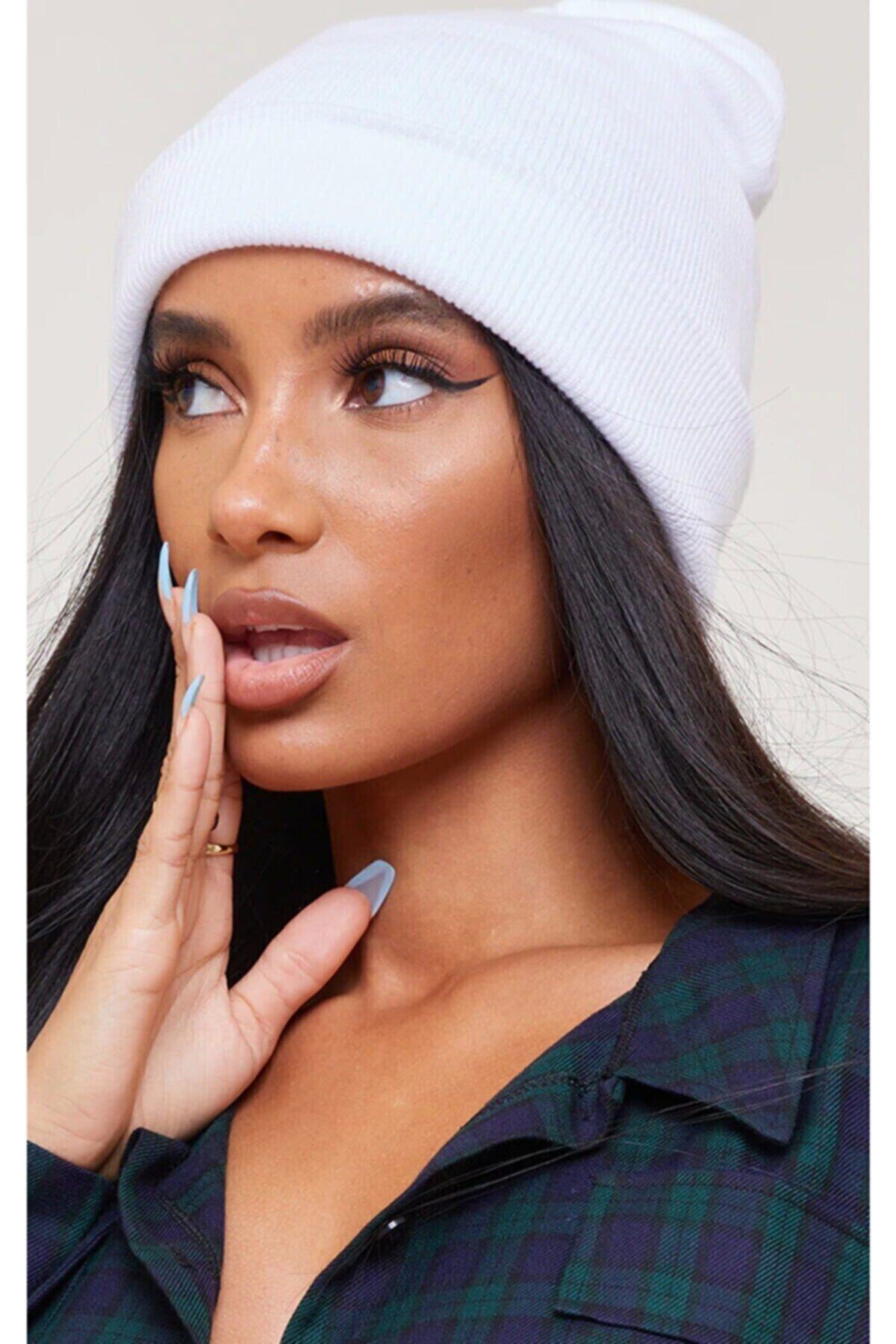 HemenALbence Basic Bere Unisex Beyaz