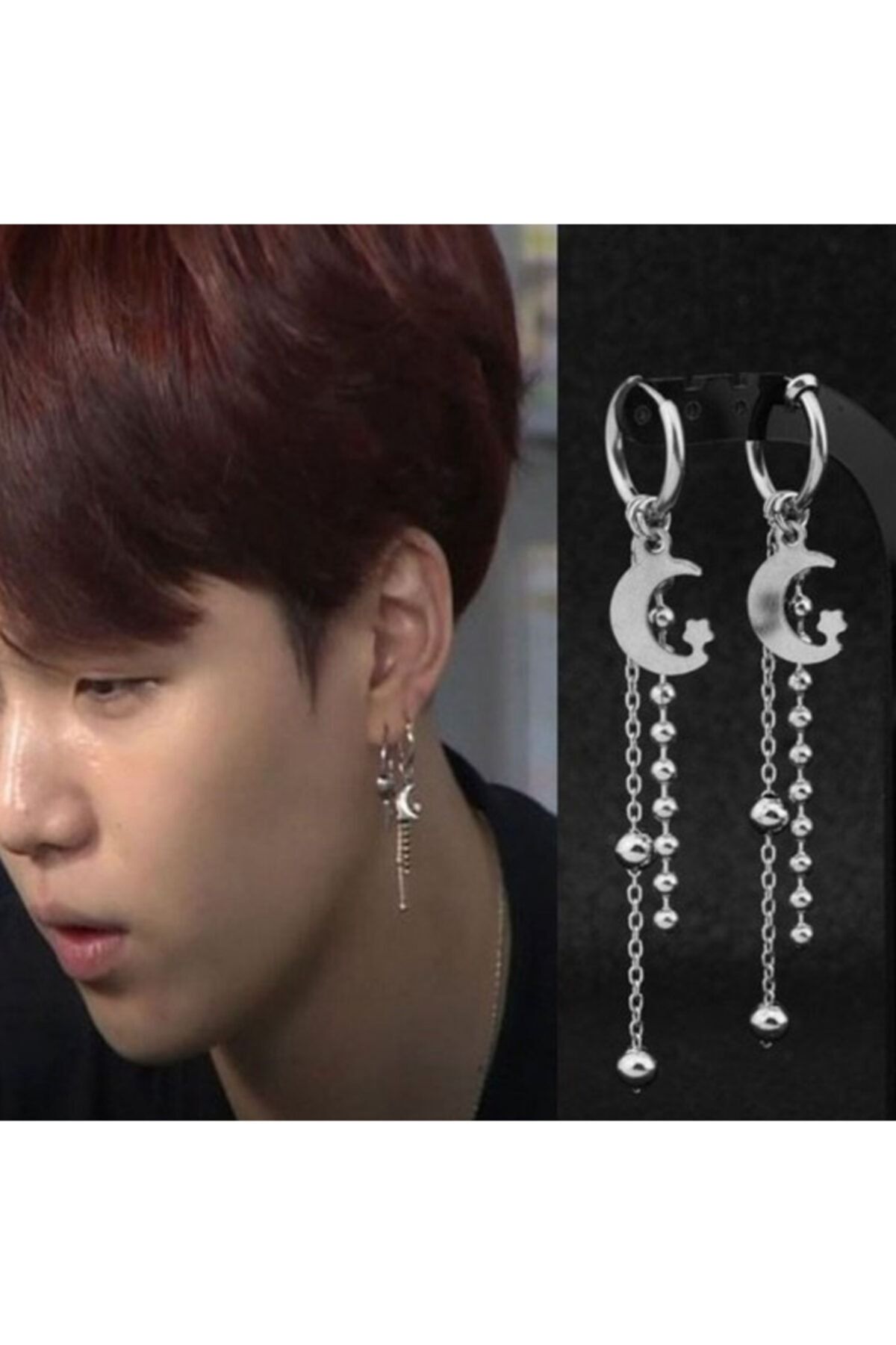 Kpop Dünyasi Bts Suga Ay Yıldız Küpe