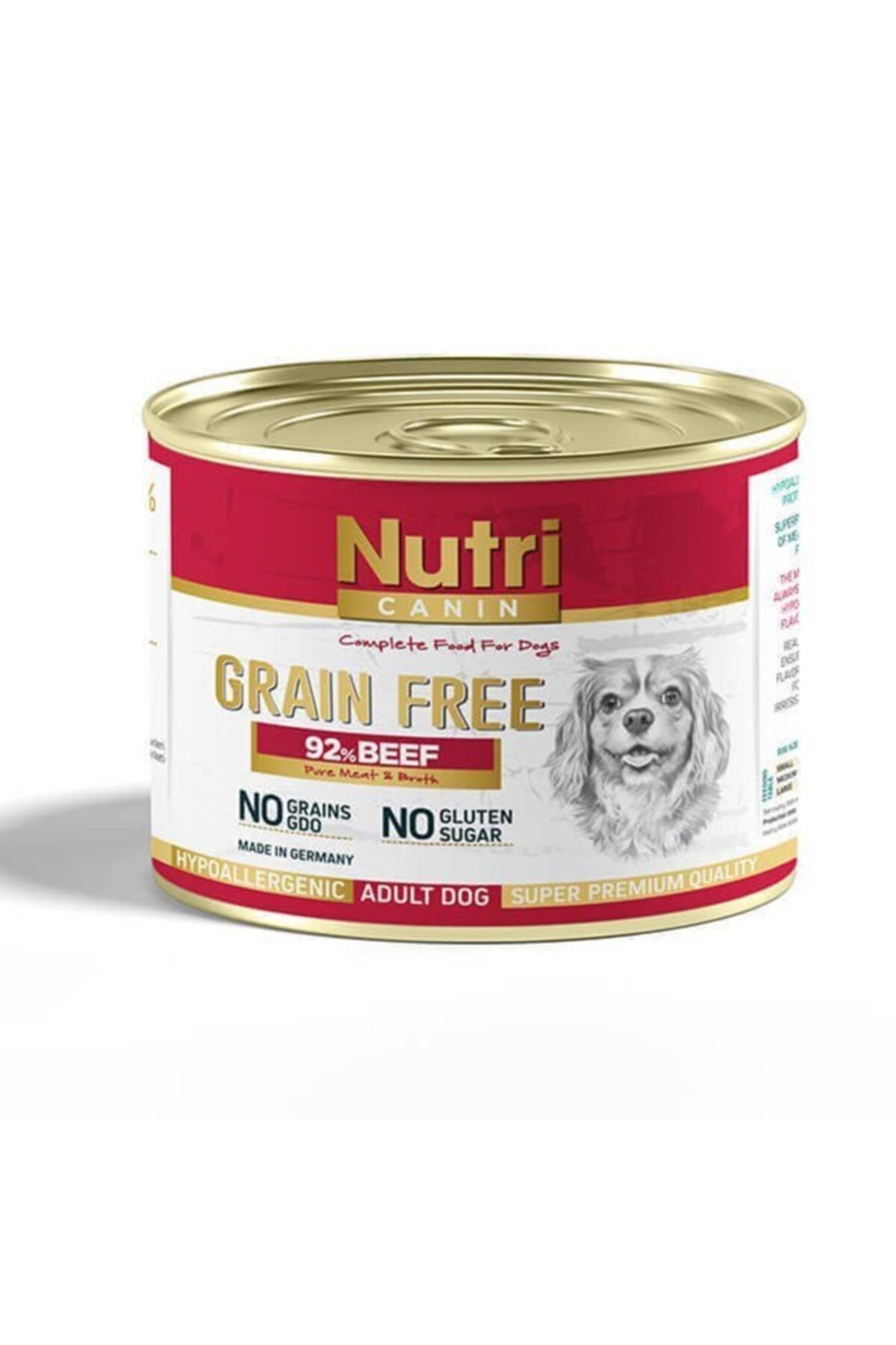 Nutri Canine Nutri Canin Tahılsız %92 Biftekli Yetişkin Köpek Konservesi 200 Gr