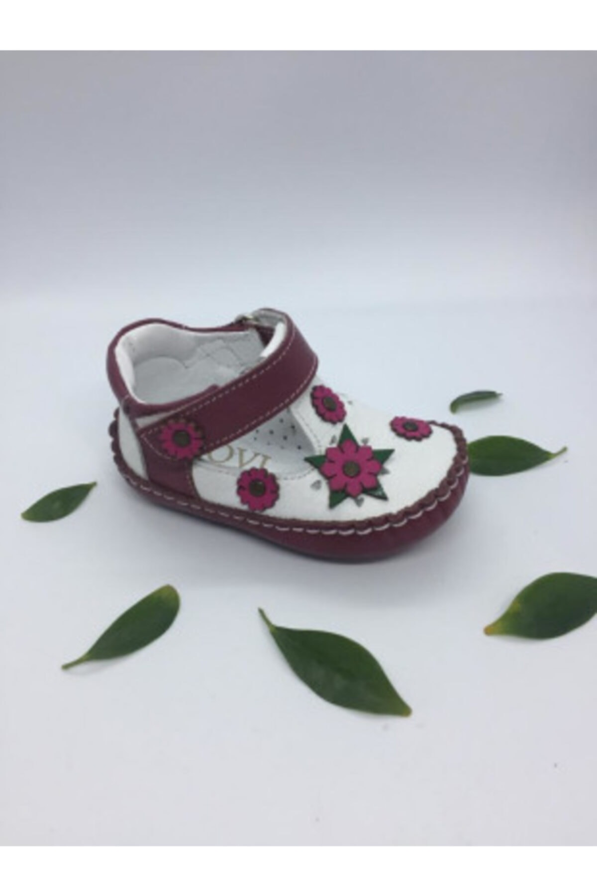 OVI Baby Shoes Kız Bebek Ortopedik Hakiki Deri Ilkadım Bebek Ayakkabısı