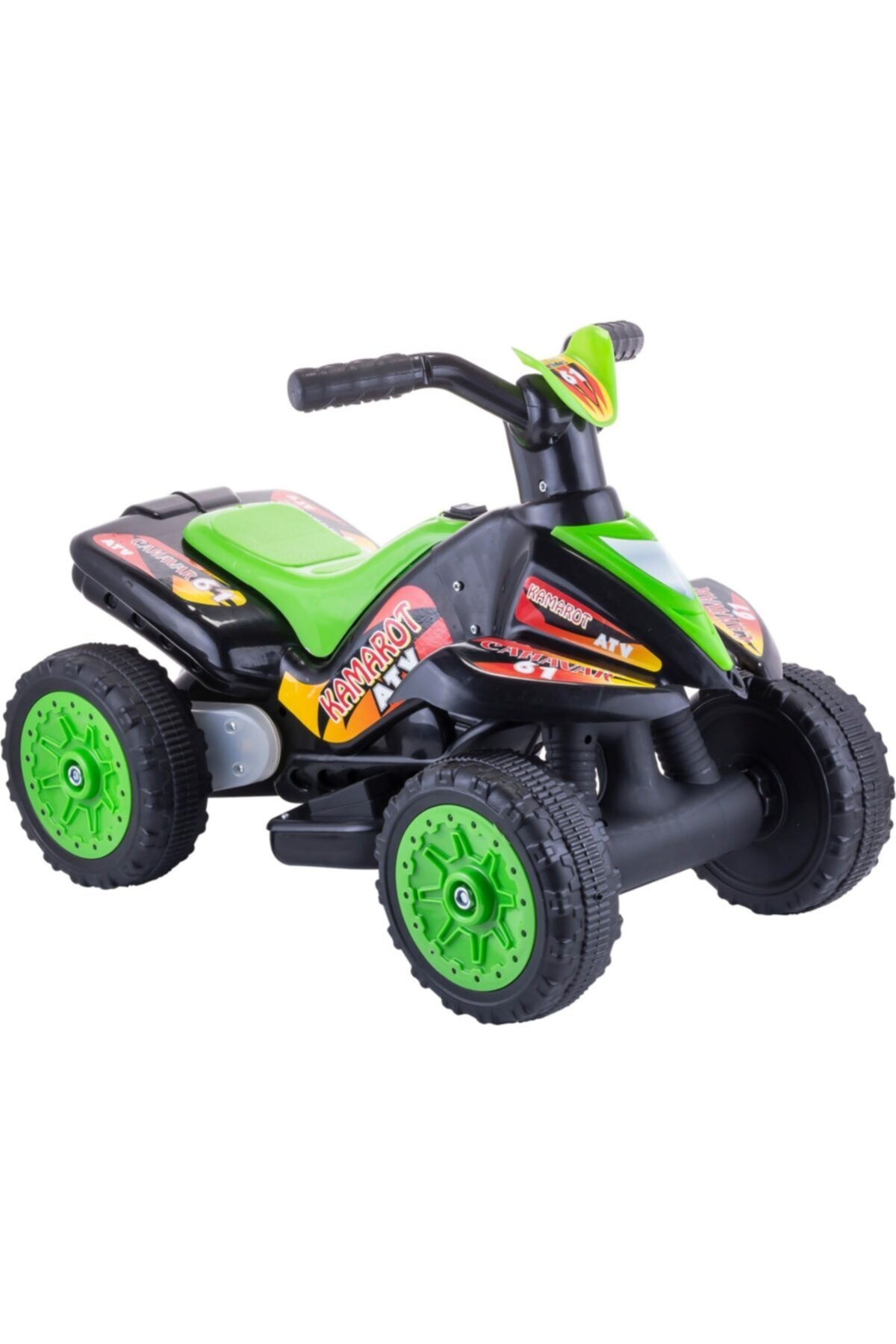 Kamarot 6v Akülü Motor Motosiklet Siyah Yeşil Renk Yeni Seri