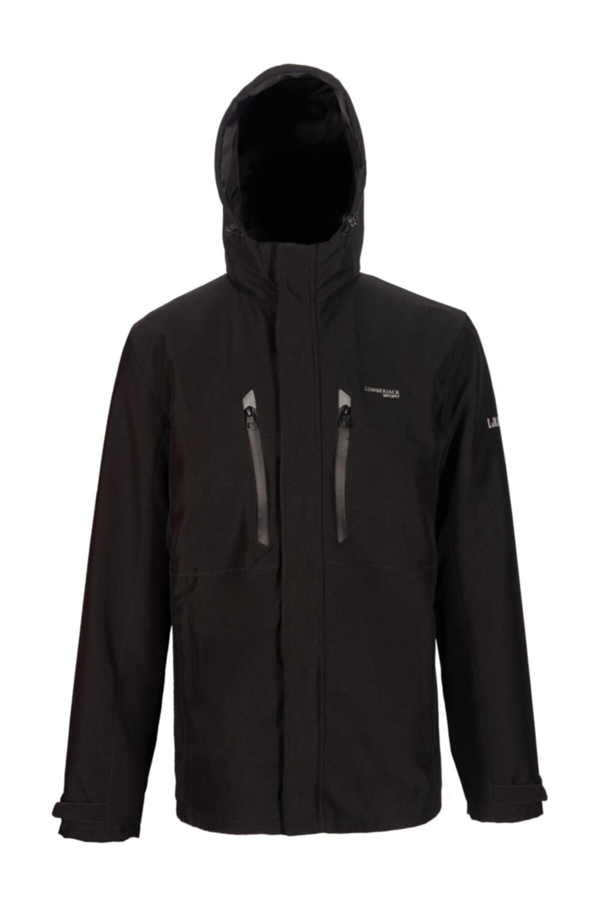 lumberjack 1w Sn4 Marco Coat 1pr Erkek Siyah Uzun Mont - 101045036