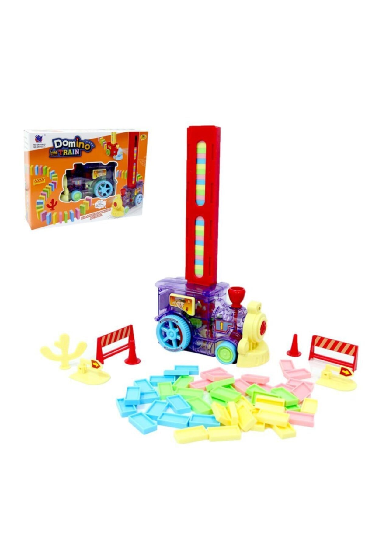 Efe Toys Torutoys Pilli Domino Yerleştiren Dizen Oyuncak Tren