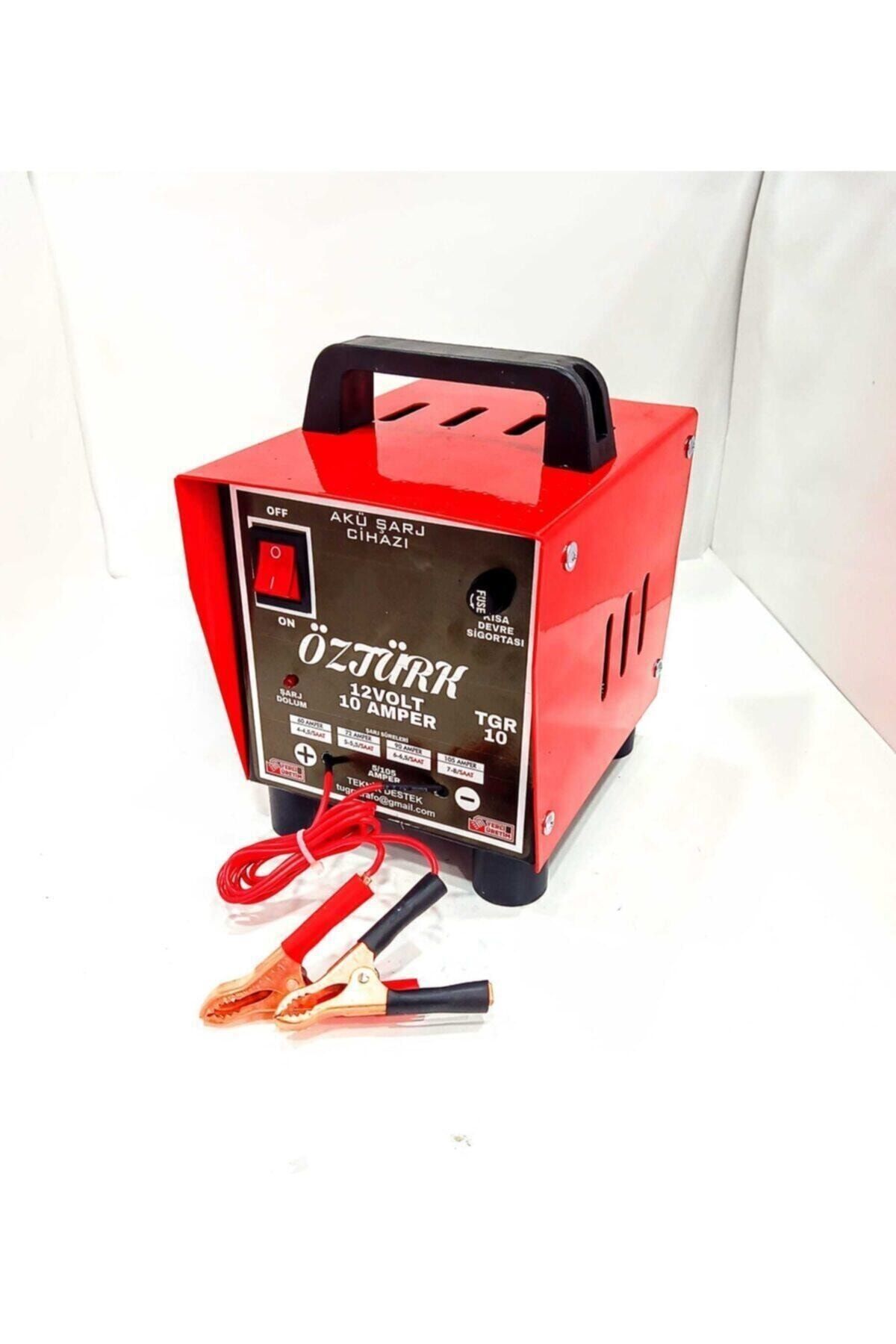 Öztürk Makine Akü Şarj Cihazı 12 V 10 Amper 105 Ampere Kadar Şarj Yerli Üretim