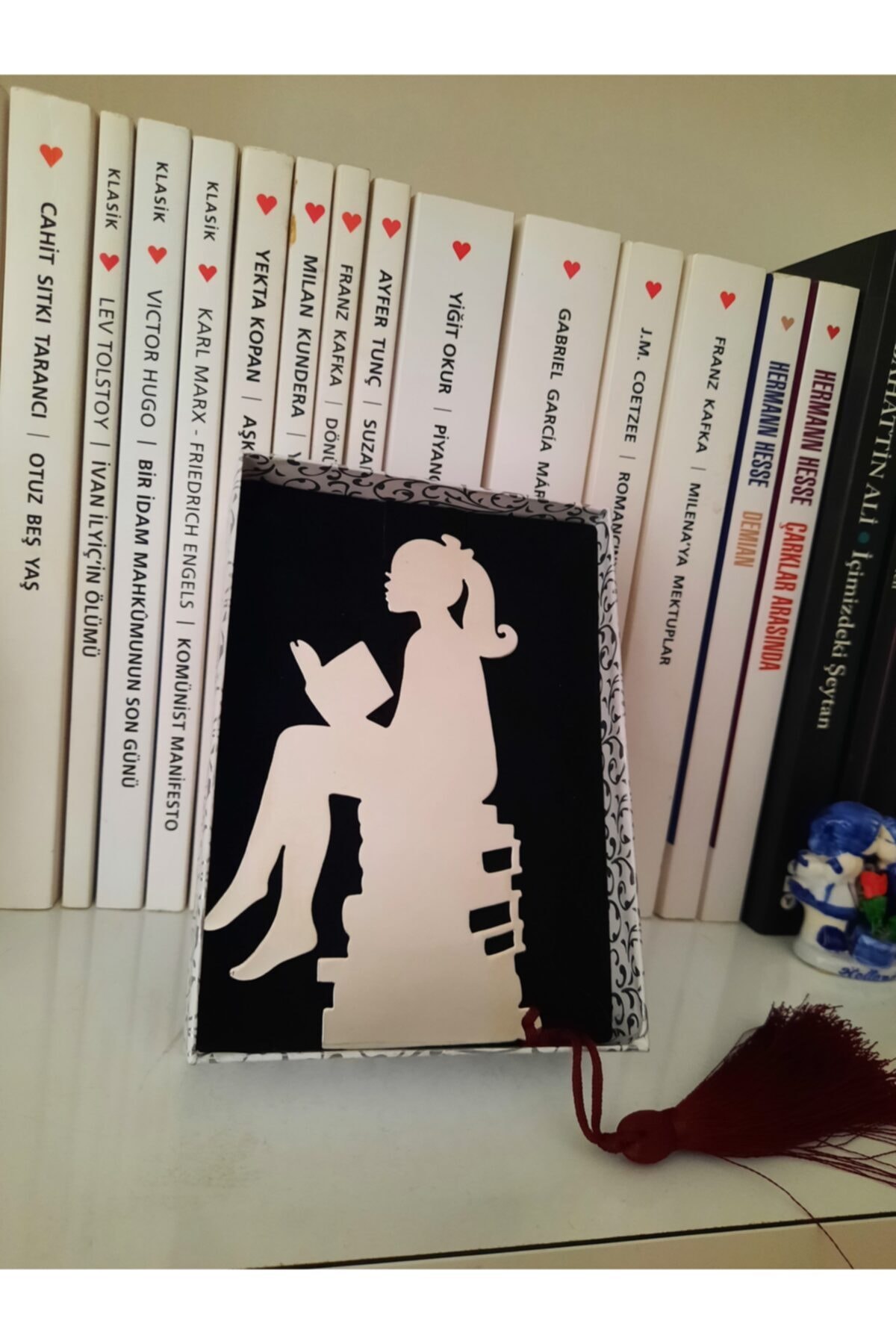 Jewelizm Metal Kitap Ayracı Kitap Okuyan Kız