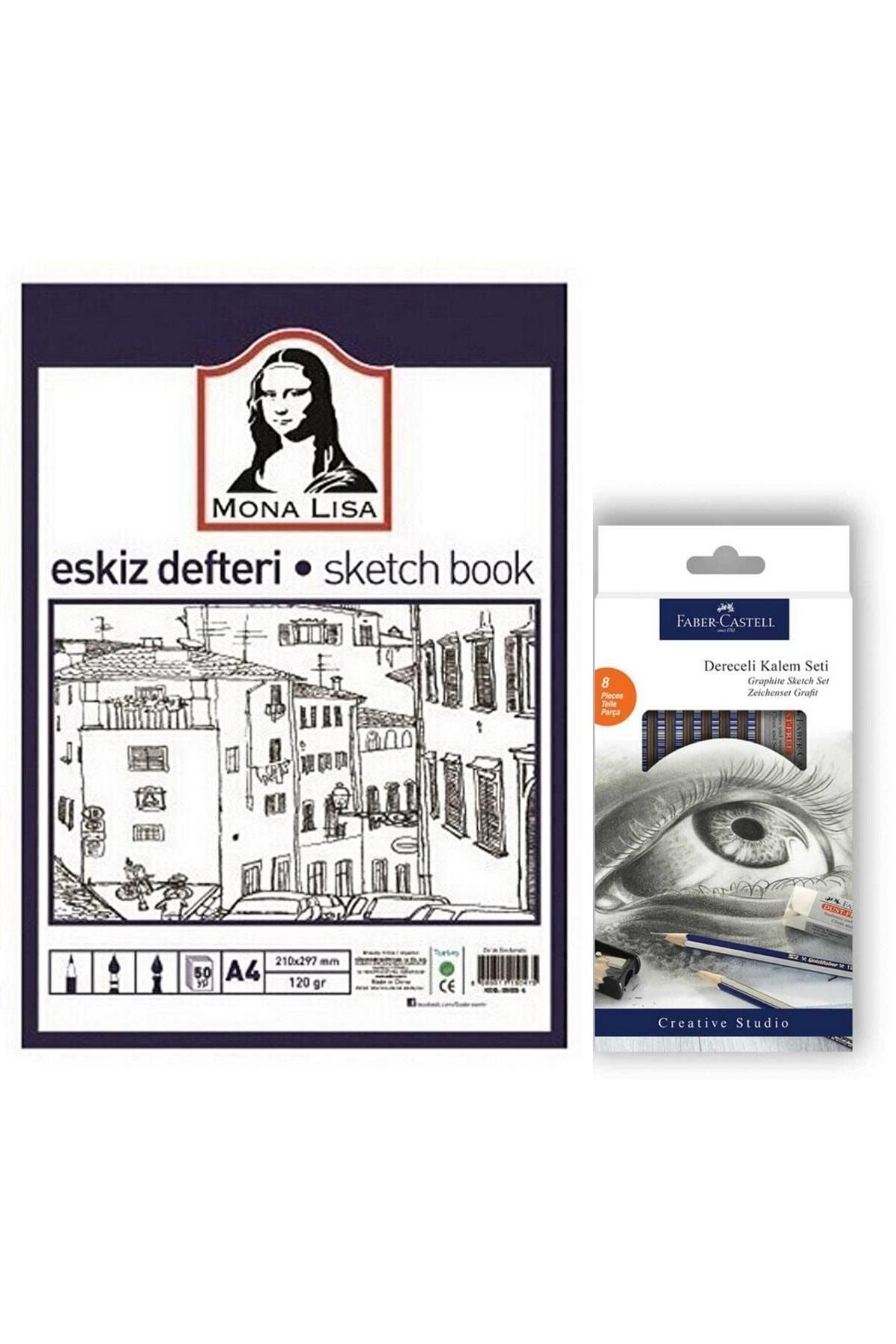 Faber Castell Sketch Seti Eskiz Defteri Hediyeli A4