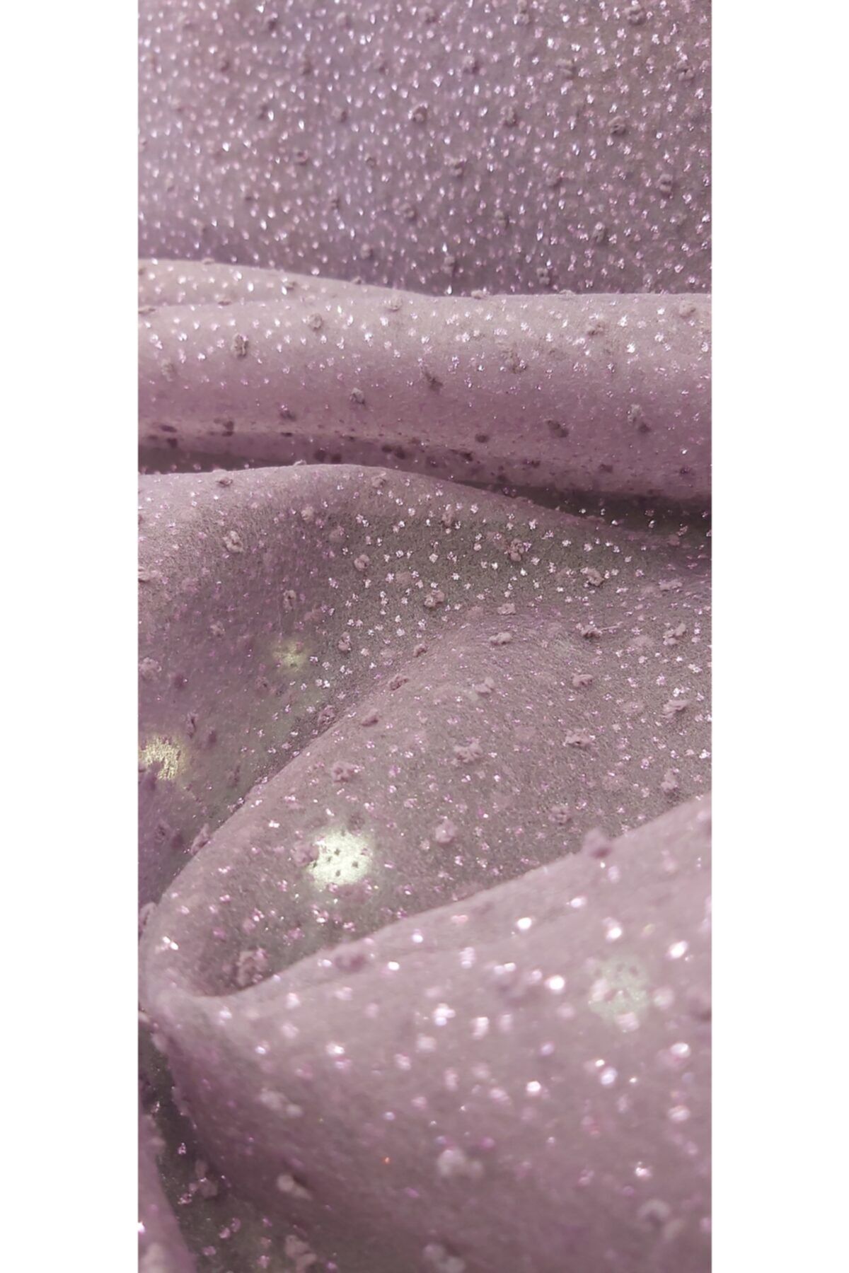 River Fabrics Simli Kesme Dalya Lavanta