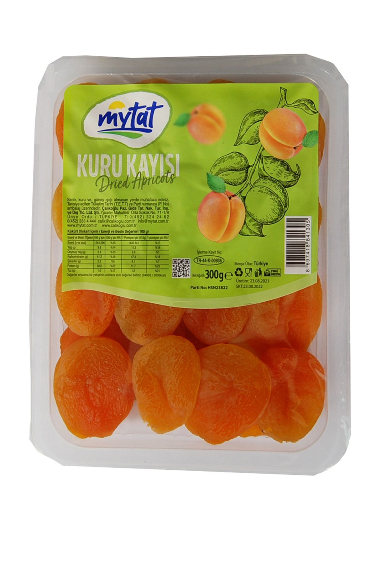 Mytat Jumbo Şekerpare Kuru Kayısı 1. Sınıf (60-80) 300gr