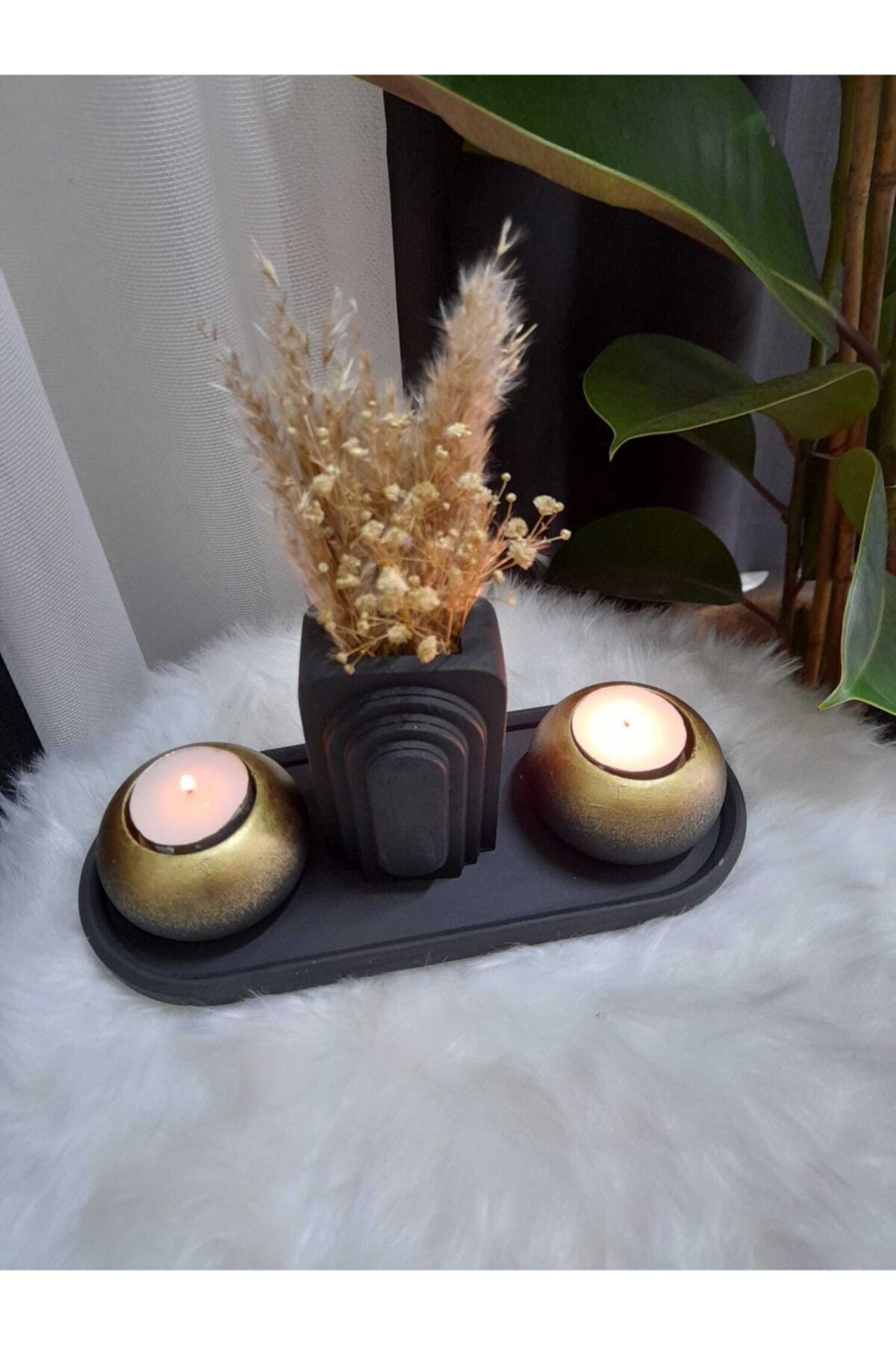 Dudo Baby 2'li Tealight Mumluk Ve Mini Vazo