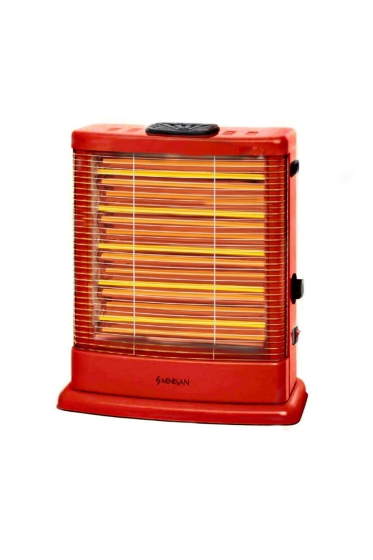 Minisan Maxi Ms-2500w Elektrikli Isıtıcı Soba Kırmızı