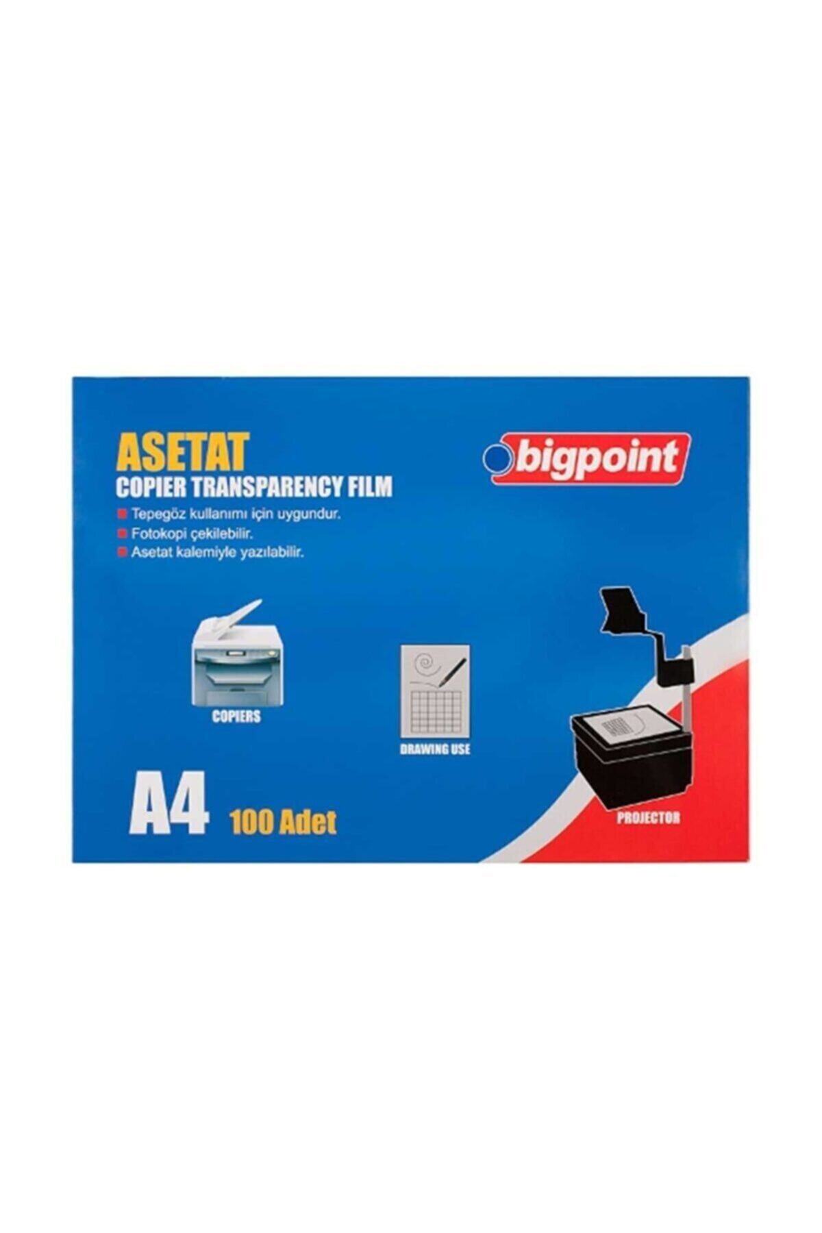 Bigpoint Fotokopi Asetatı A4 100 Mikron (100'lü)