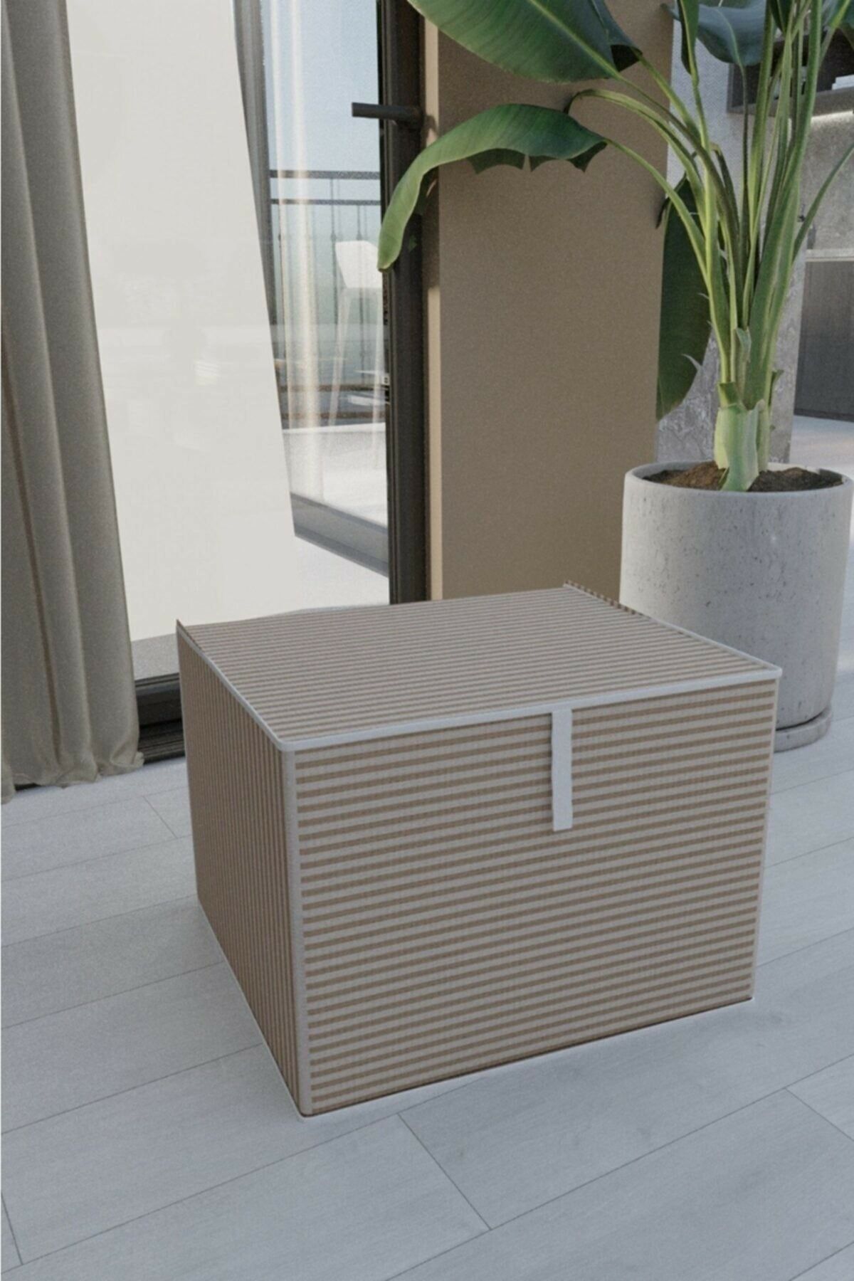 Mbois Çok Amaçlı Düzenleyici Kutu Organizer Cırt Cırtlı Hurç Maxi Boy 30cm X 40cm X 50cm (1 Adet)