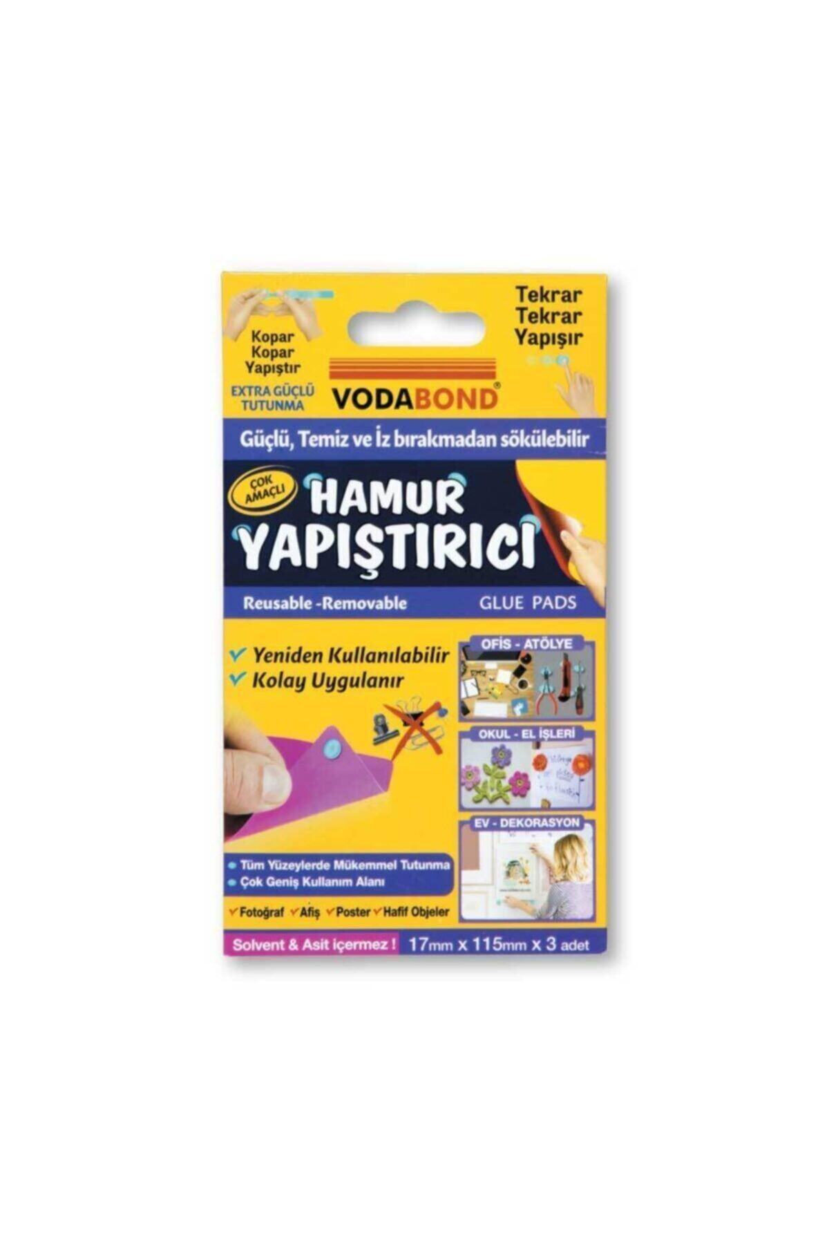 Vodabond Afiş Fotoğraf Poster Hafif Objeler İçin Hamur Yapıştırıcı 17mm x 115mm x 3 Adet