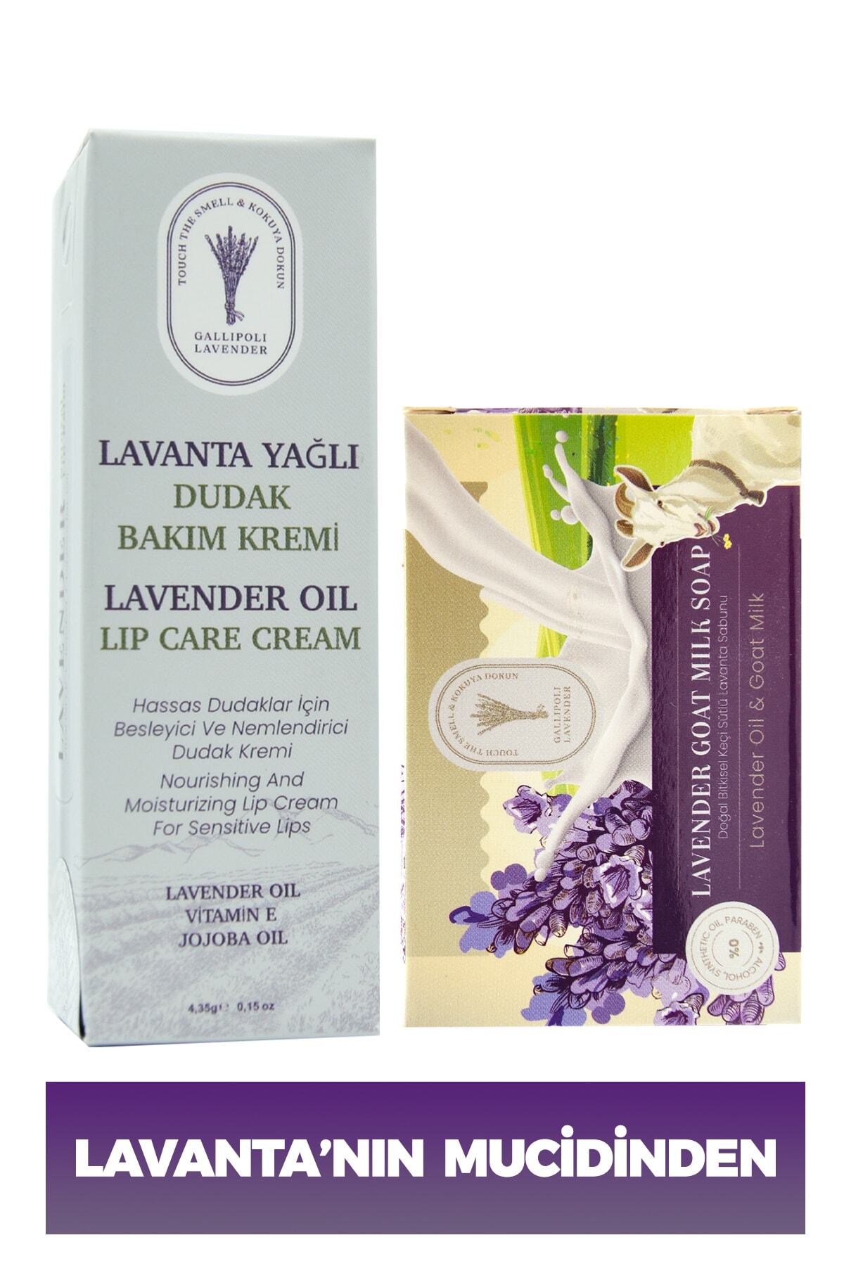 Dr. Lavender Bitkisel Dudak Bakımı Lavanta Lip Balm + Arındırıcı Keçi Sütü Cilt Sabunu 100 Gr