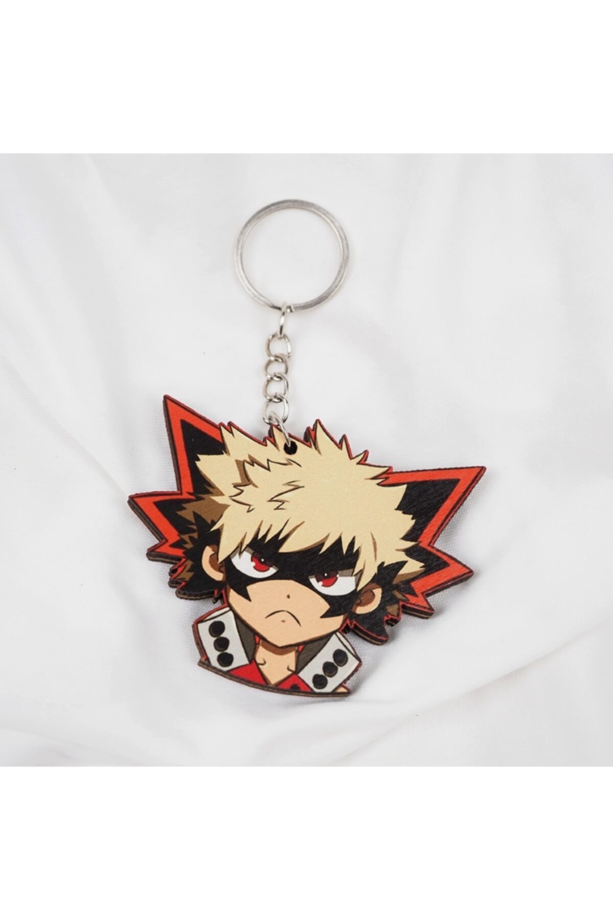 Planet Butik Anime My Hero Academia Katsuki Bakugo Ahşap Anahtarlık