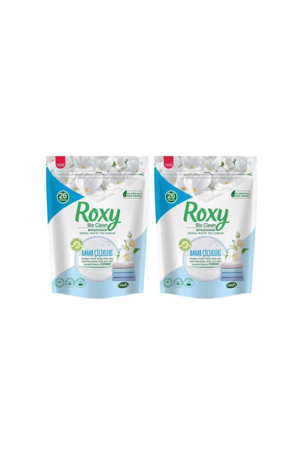 Dalan Roxy Toz Sabun Matik Bahar Çiçekleri 1600 gr x 2 Adet