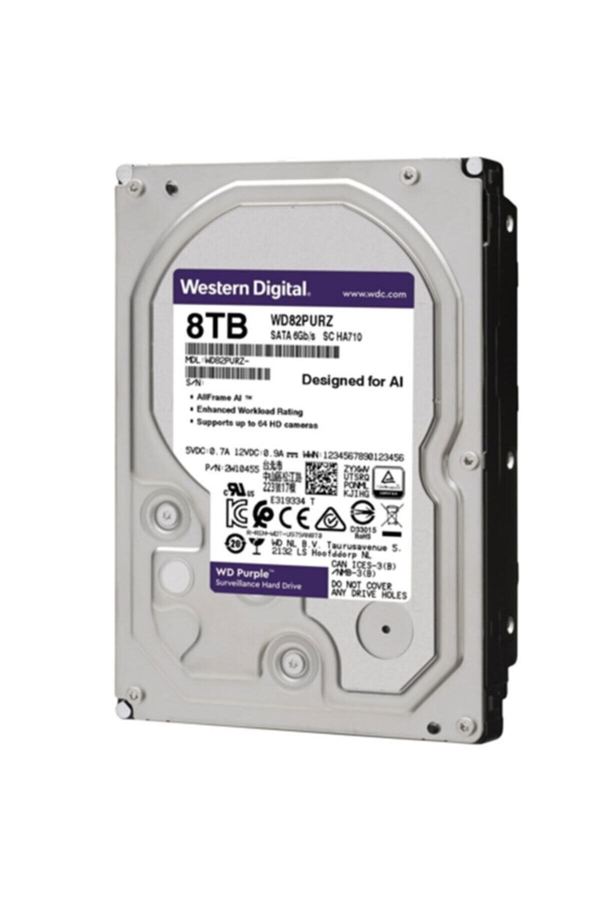 WESTERN DIGITAL Purple Wd82purz 8 Tb Sata 6gb/s 7/24 Güvenlik Harddisk