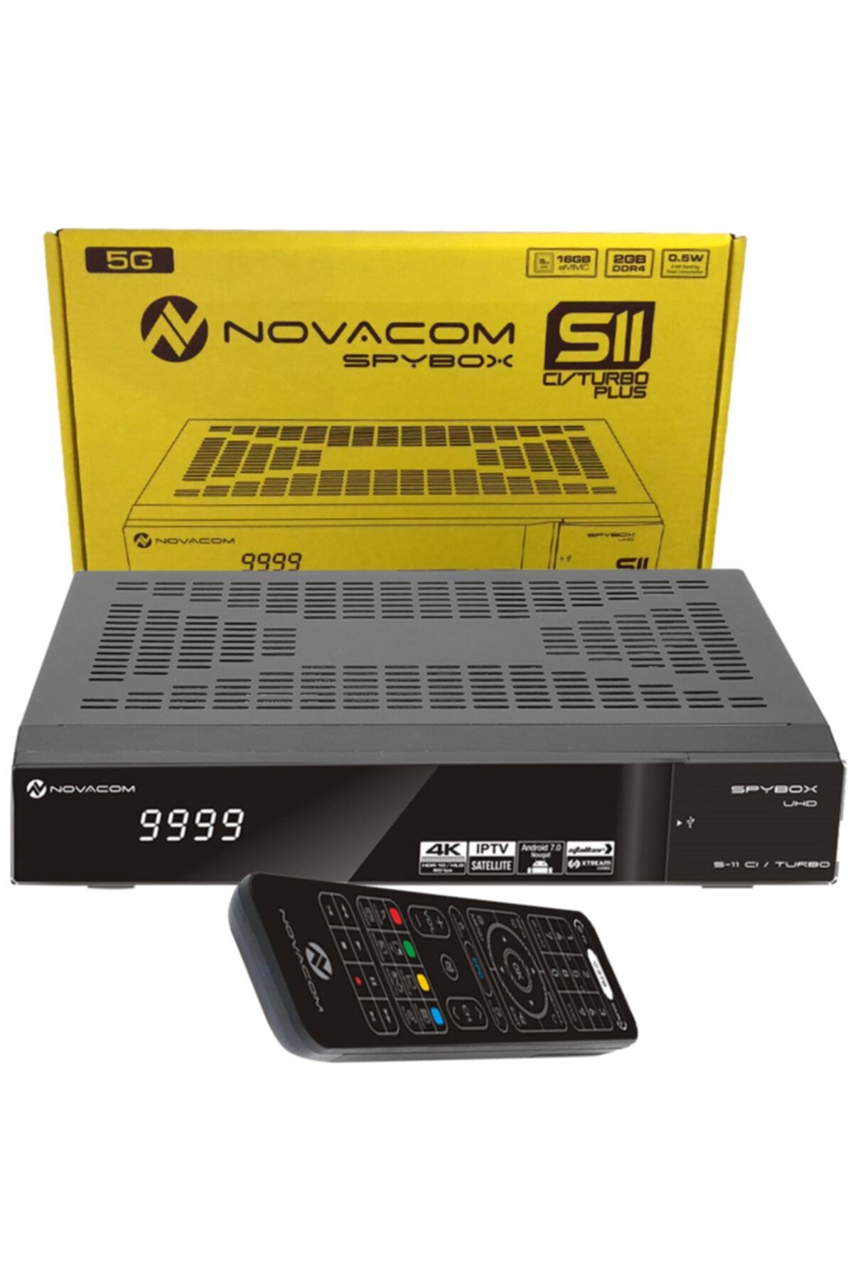 NOVACOM Spybox S11 Cı/turbo Plus 4k Ip Tv Set Top Box Uydu Alıcısı