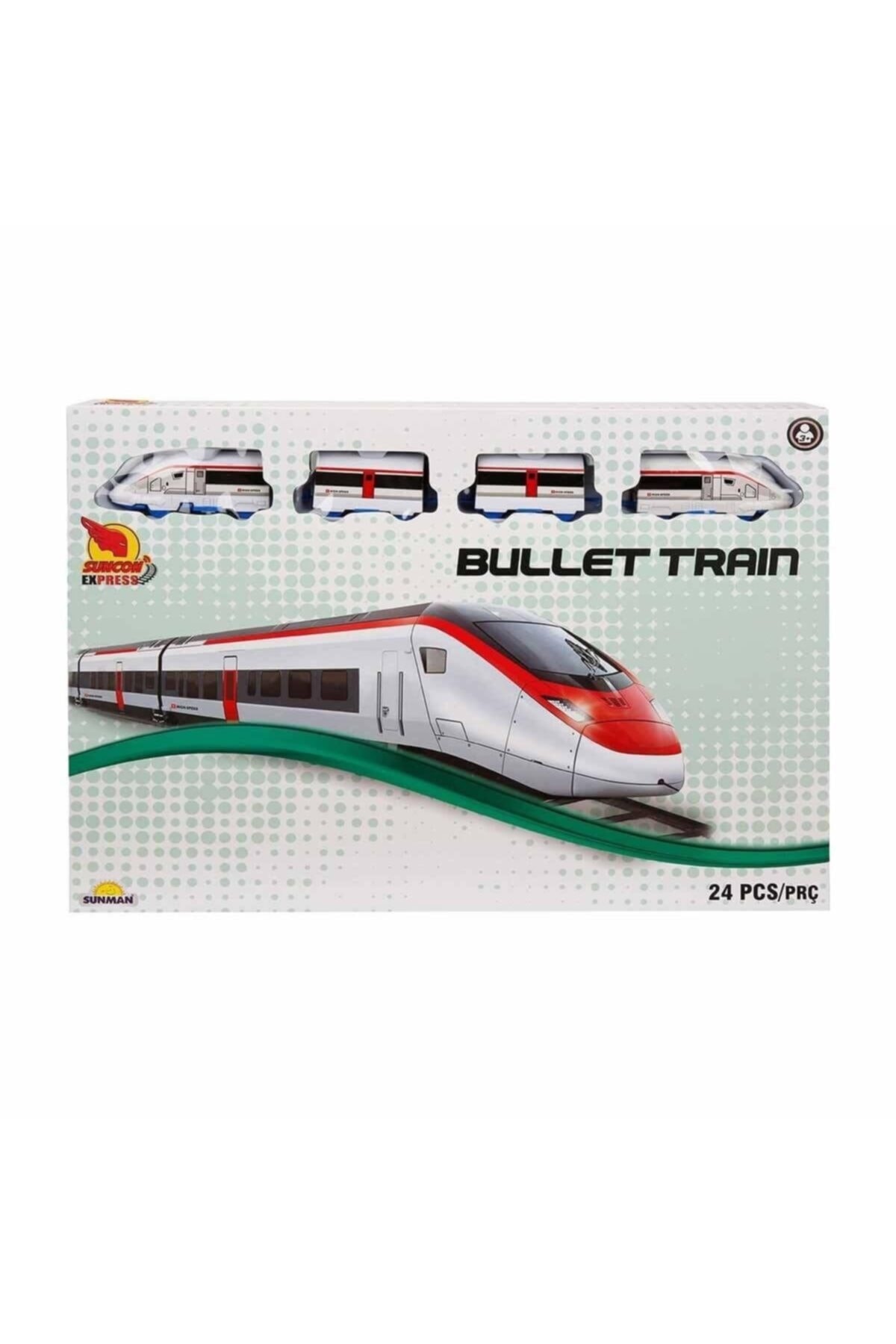 Sunman Marka: 02548 Bullet Tren Seti 24 Parça Kategori: Oyuncak Tren Ve Demiryolu