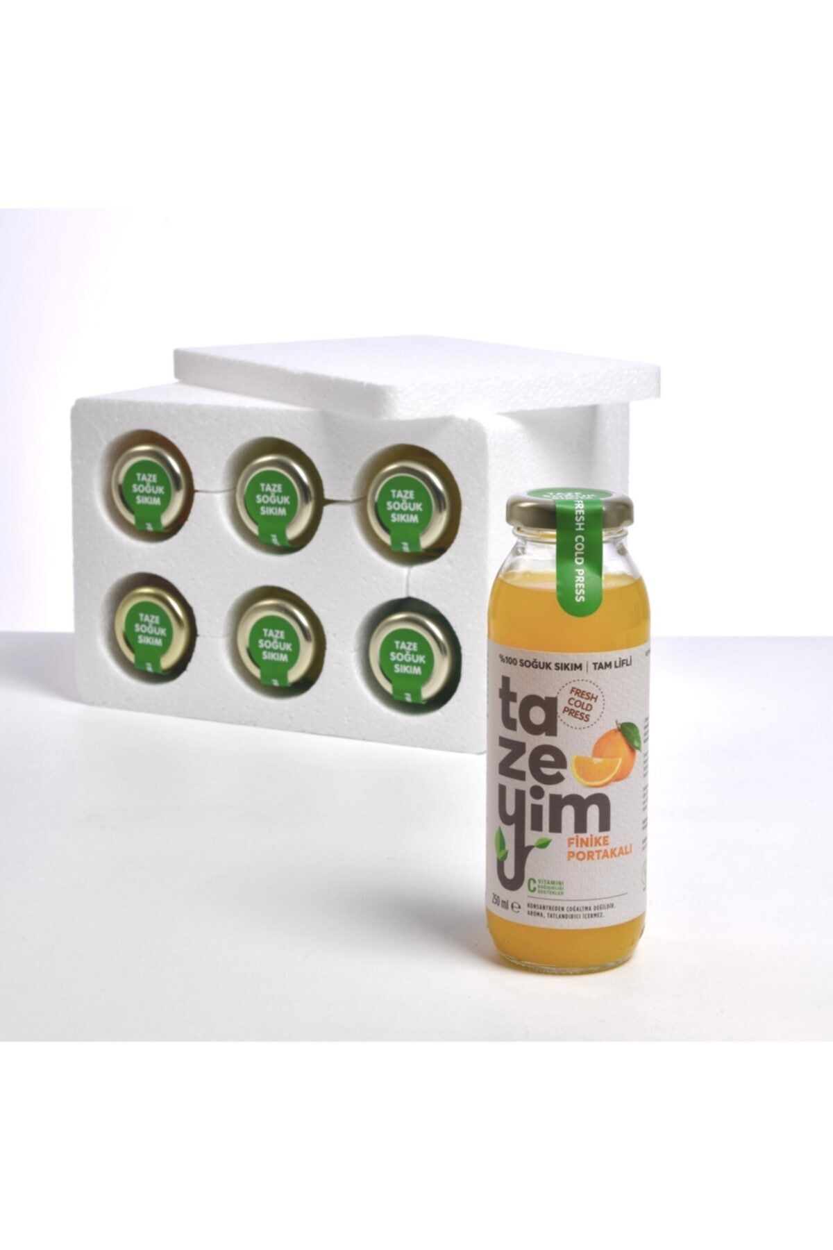 Tazeyim Finike Portakalı Portakal Suyu 250ml 6lı