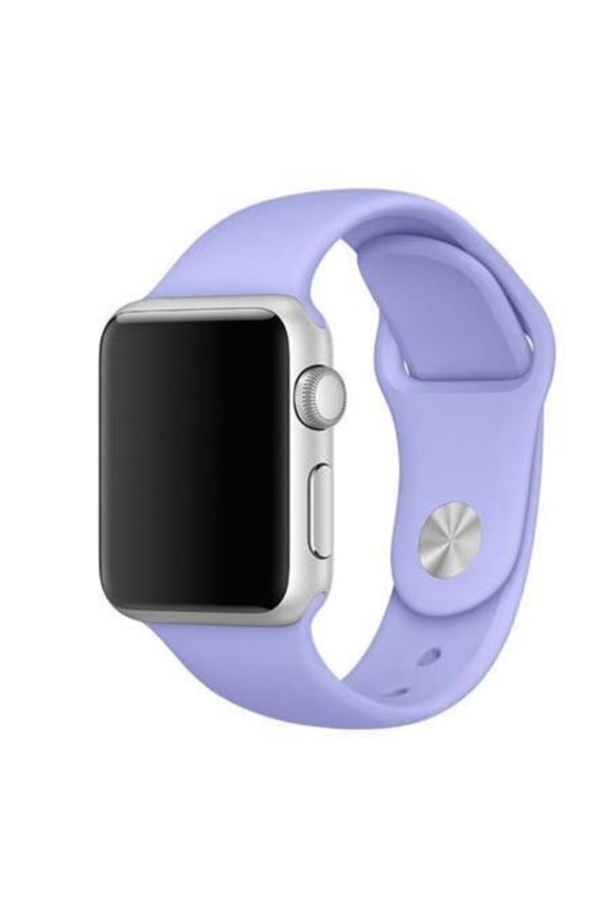 Apple Watch Series - Seri 7 41 Mm Klasik Spor Silikon Kordon Lila