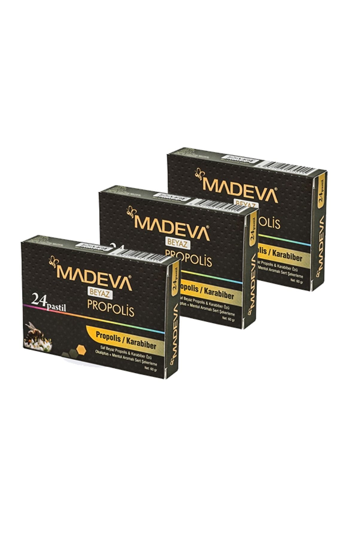Madeva Propolis Pastil Üçlü Paket - Propolis Pastil 3'lü Paket