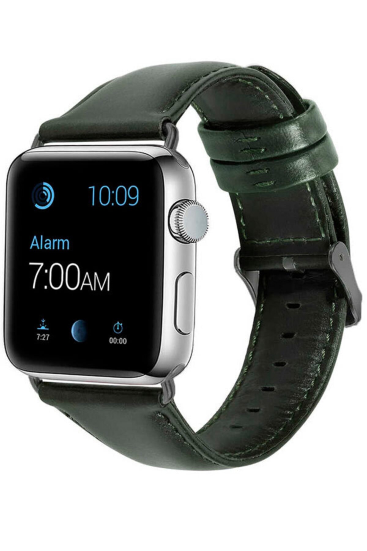Apple Watch Series 7 42 44 45 mm Deri Tokalı Kordon Kayış No9 Ve Socket