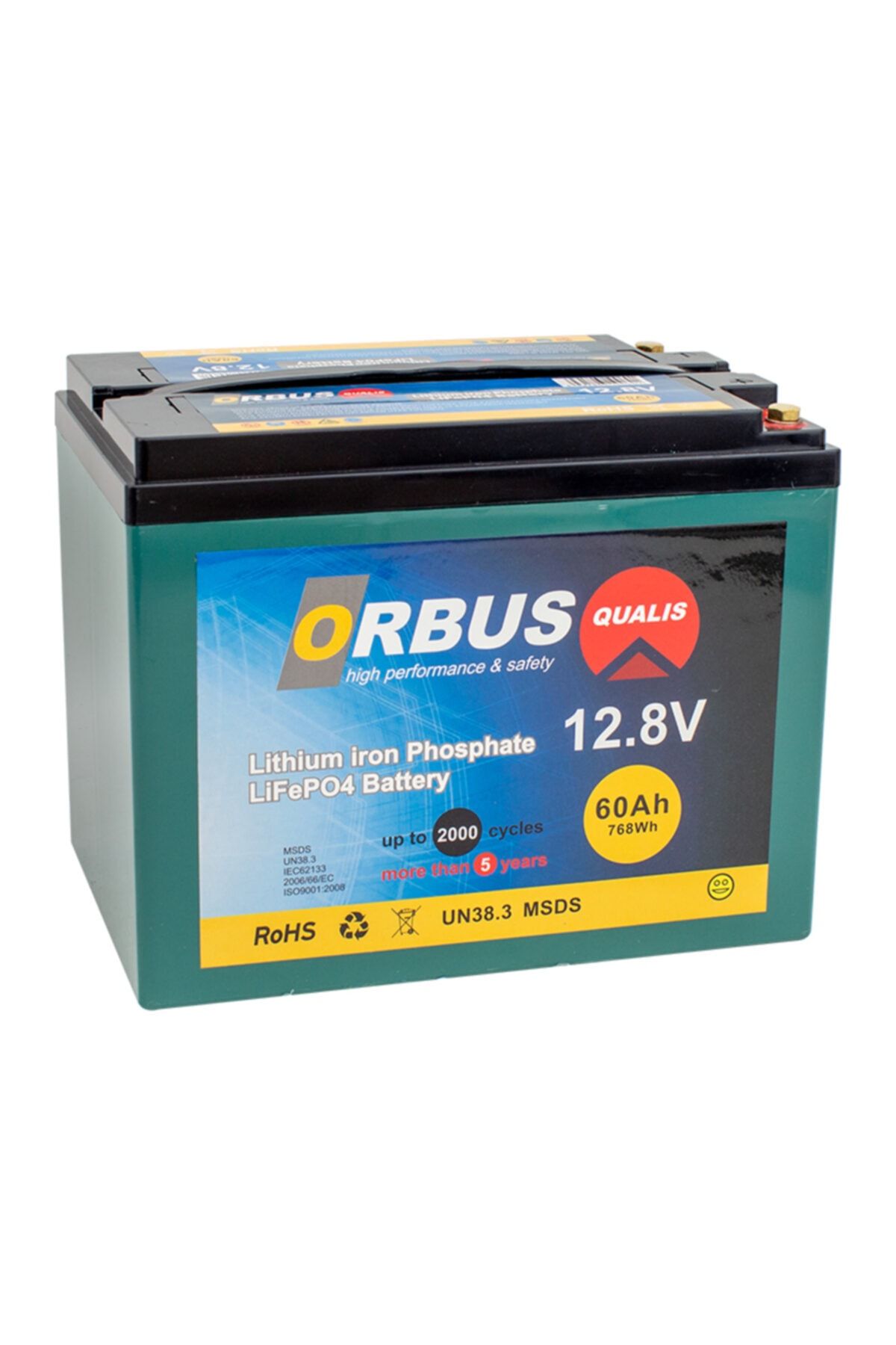 ORBUS Lıt-12-60 12.8 Volt 60 Amper Lityum Lifepo4 Akü