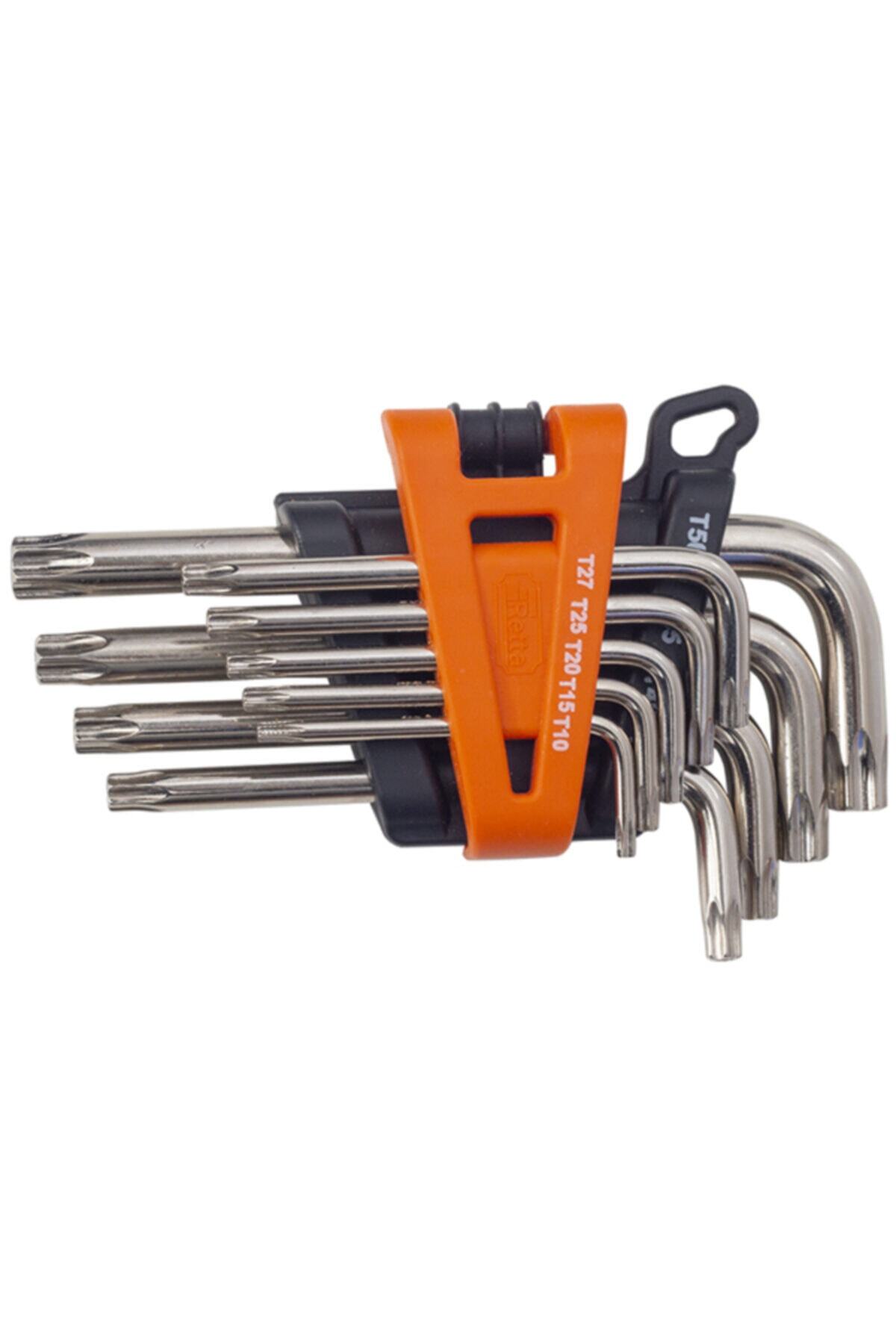 Retta Rat-7009 Alyan Takımı 9 Parça Delikli Torx Kısa