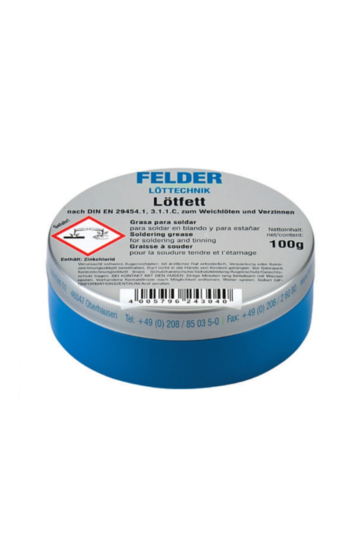 FELDER Lötfett 100gr Lehim Pastası Kutu: 50