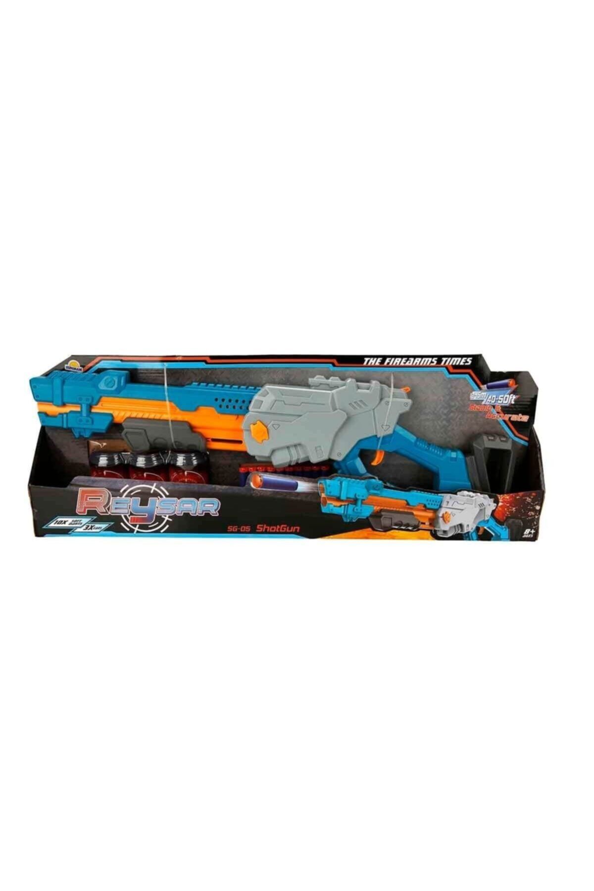Sunman Shotgun 10 Adet Dart Fırlatıcı Sünger Mermi Atan Oyuncak Pubg
