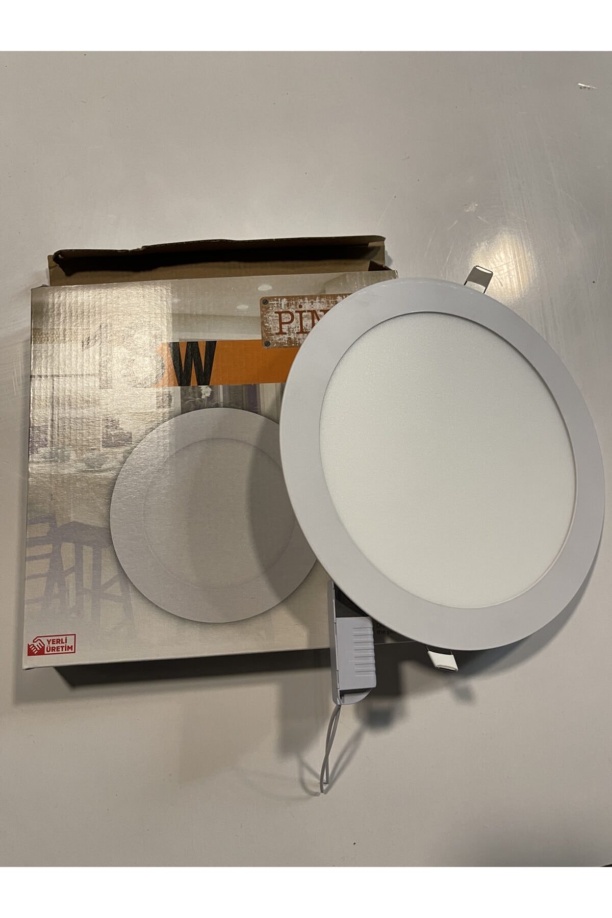 Pine 18 Wat Sıva Altı Led Panel Yuvarlak Beyaz Işık