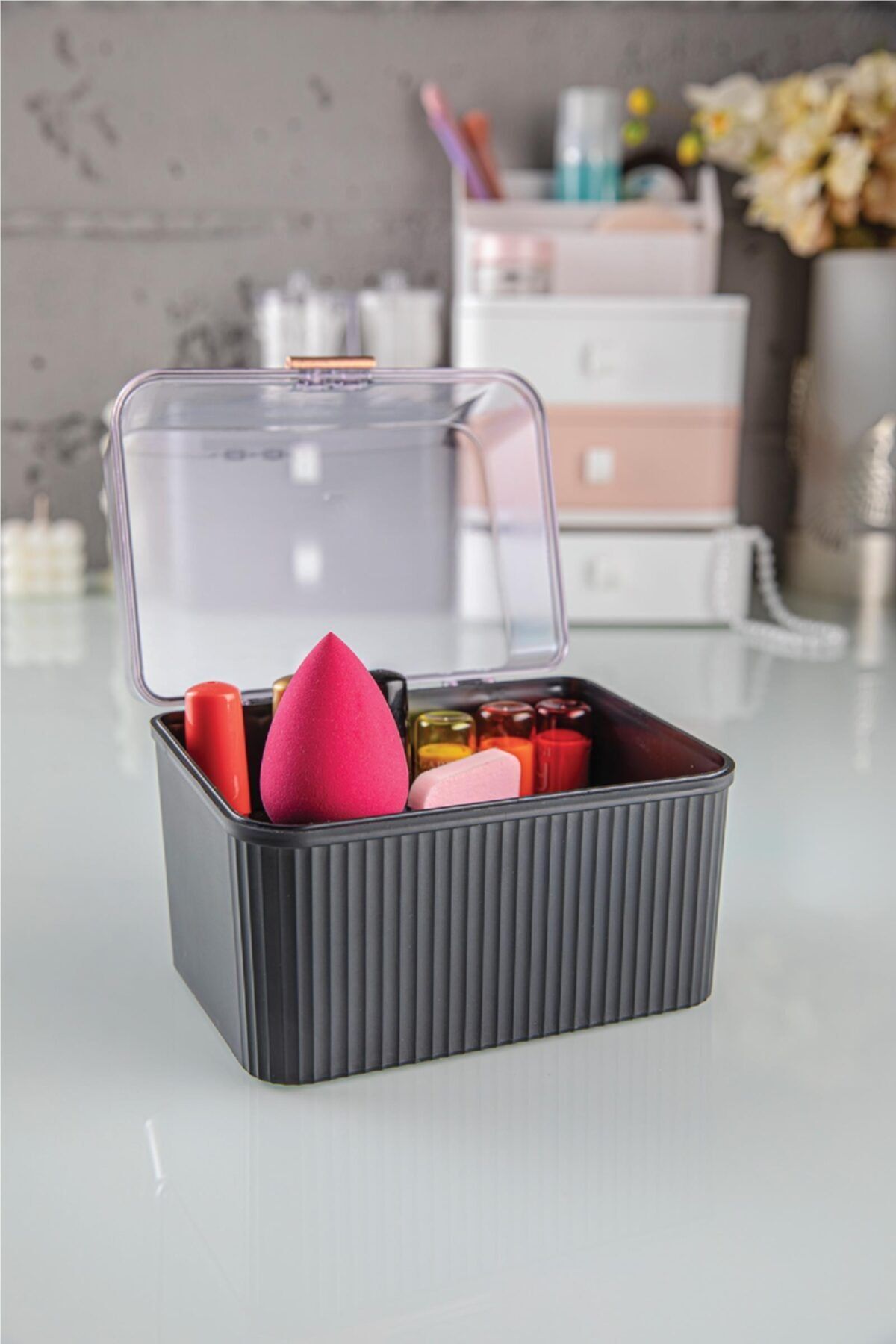 Doreline Makyaj Ve Kozmetik Düzenleme Saklama Kutusu Organizer 15x12x10