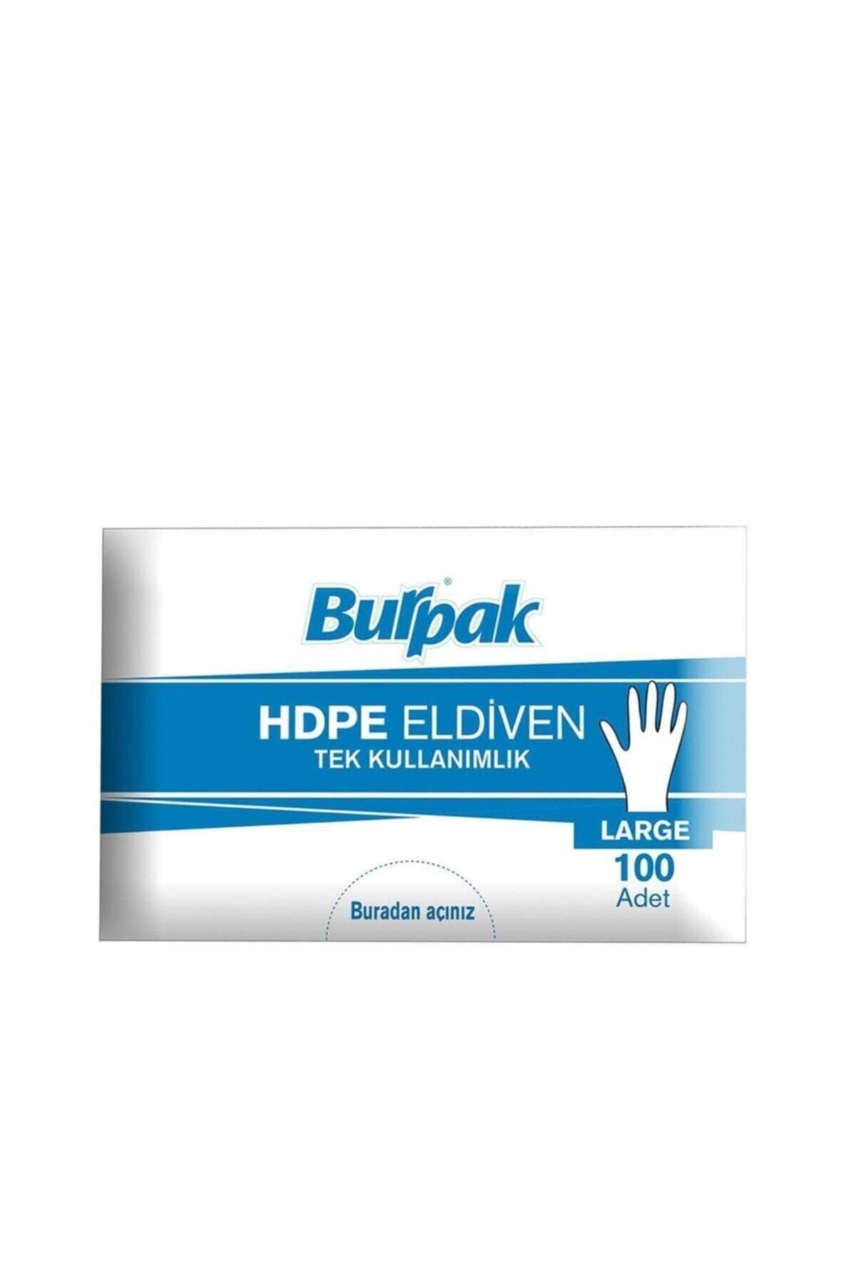 Burpak 100'lü Tek Kullanımlık (şeffaf /poşet ) Boya Eldiveni - Large