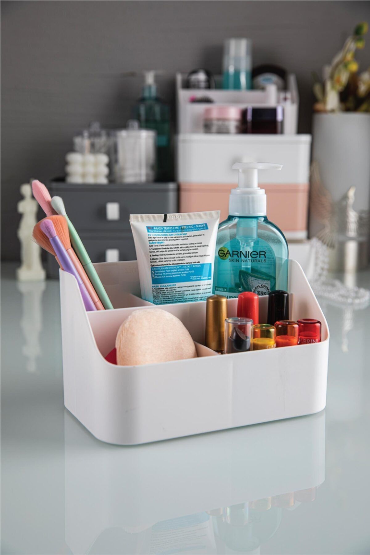 Doreline Handy Makyaj Ve Kozmetik Düzenleme Kutusu, Düzenleyici Organizer 19x12x11