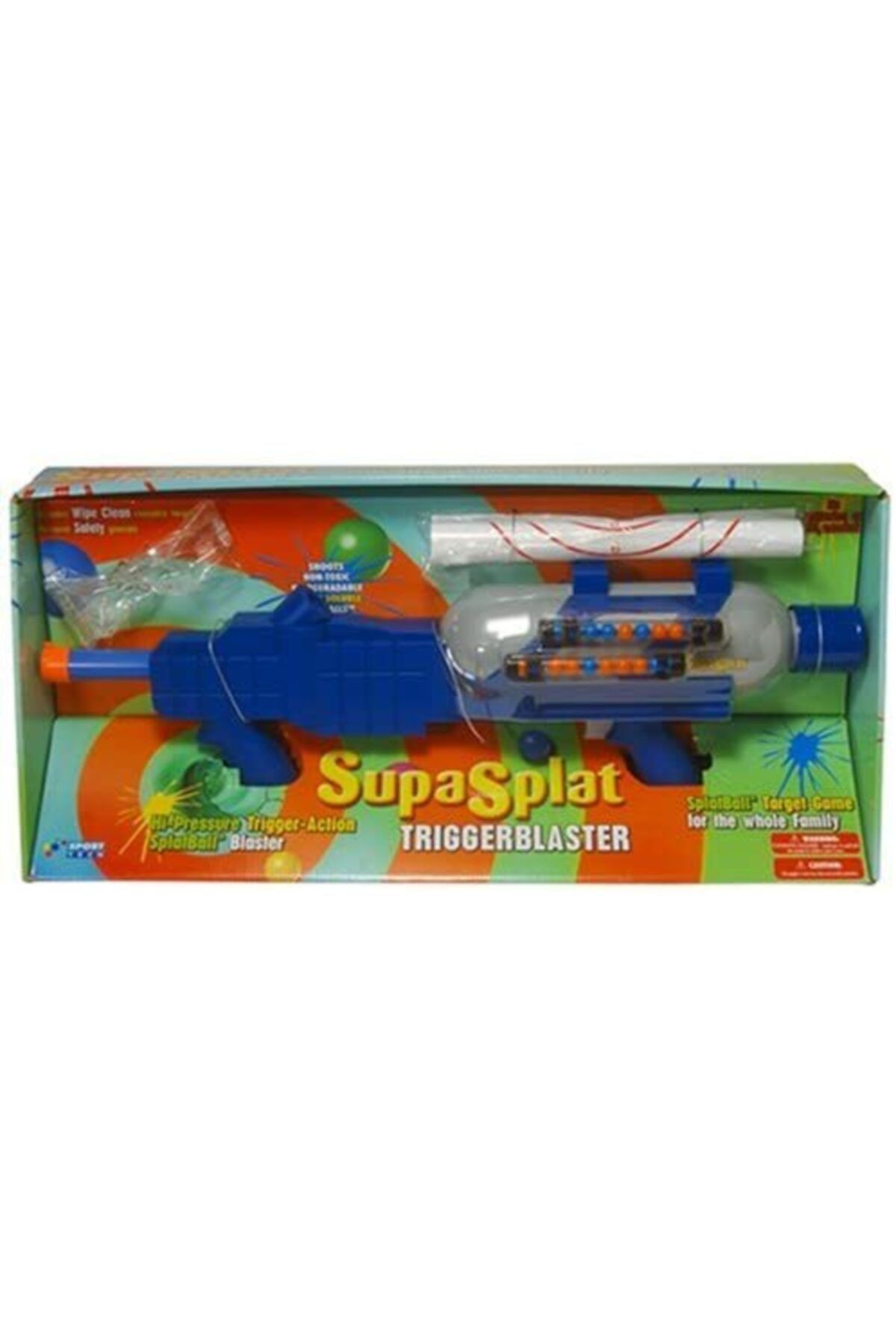 Tech Supasplat Paintball Tabancası Büyük Boy + 80 Parça Kartuş Mermi Hediyeli