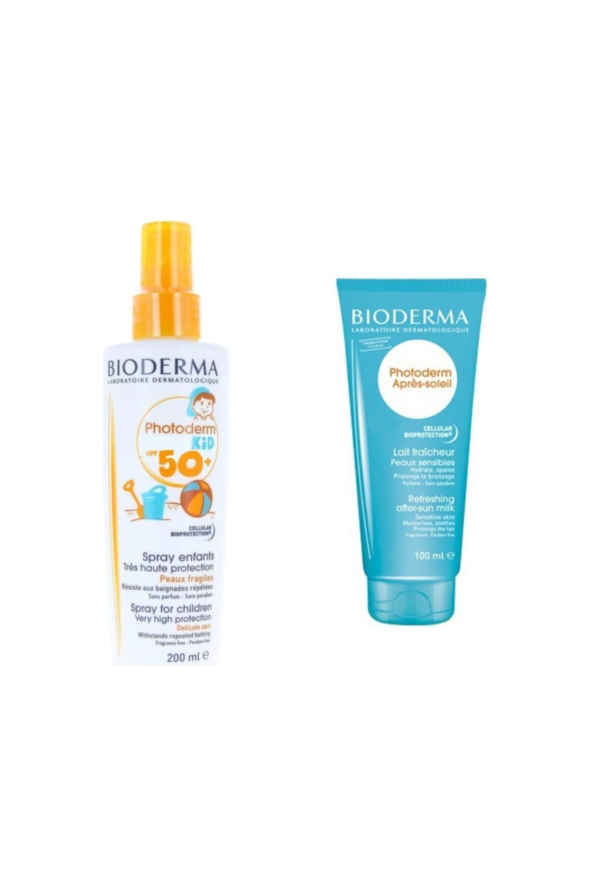 Bioderma Photoderm Kid Spf 50 Faktör 200 Ml Sprey Güneş Kremi + 100 Ml Güneş Sonrası Kremi Set