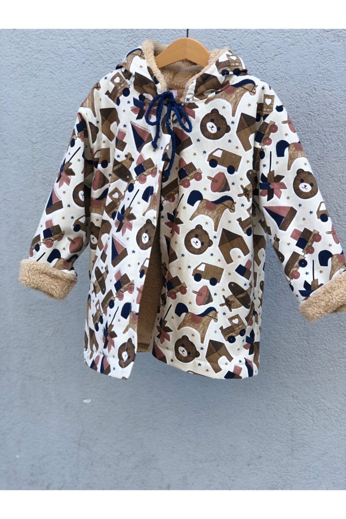 BeeMyBaby Oyuncak Temalı Kahverengi Erkek Çocuk Parka
