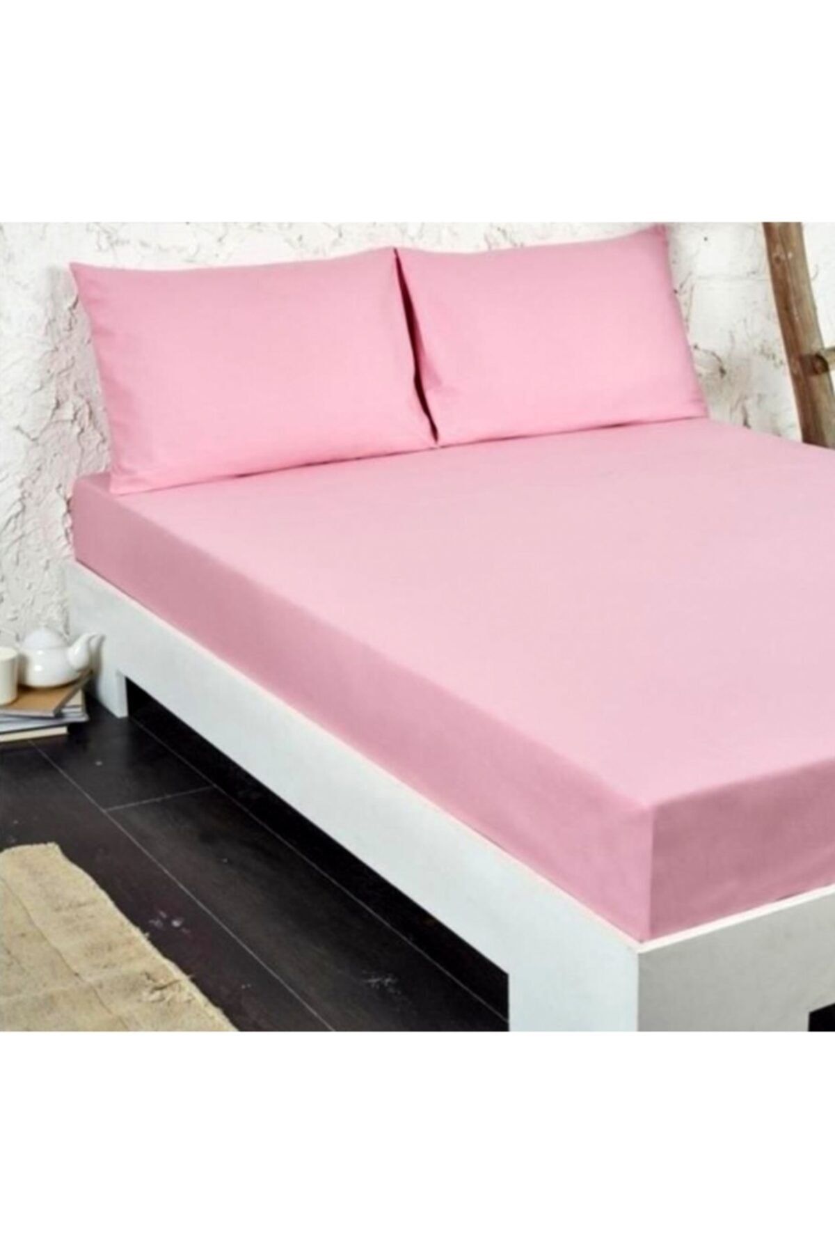 Özdilek Fitted Lastikli Tek Kişilik Çarşaf Seti (100x200)-pembe