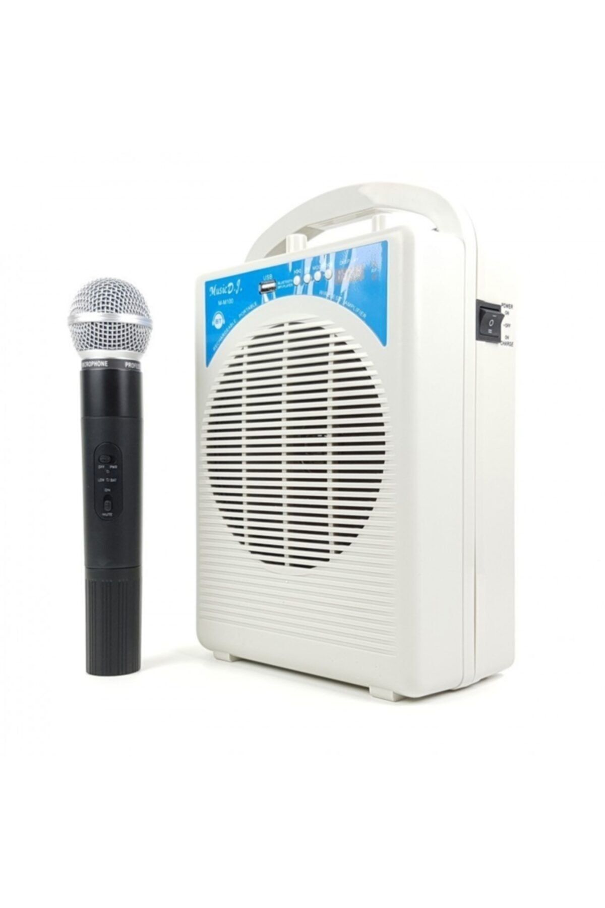 SANHE Mevlüd Anfisi 30w 60db Fm/usb/bt Vhf Bir El Bir Yaka Mikrofonlu Taşınabilir Anfi Sh290