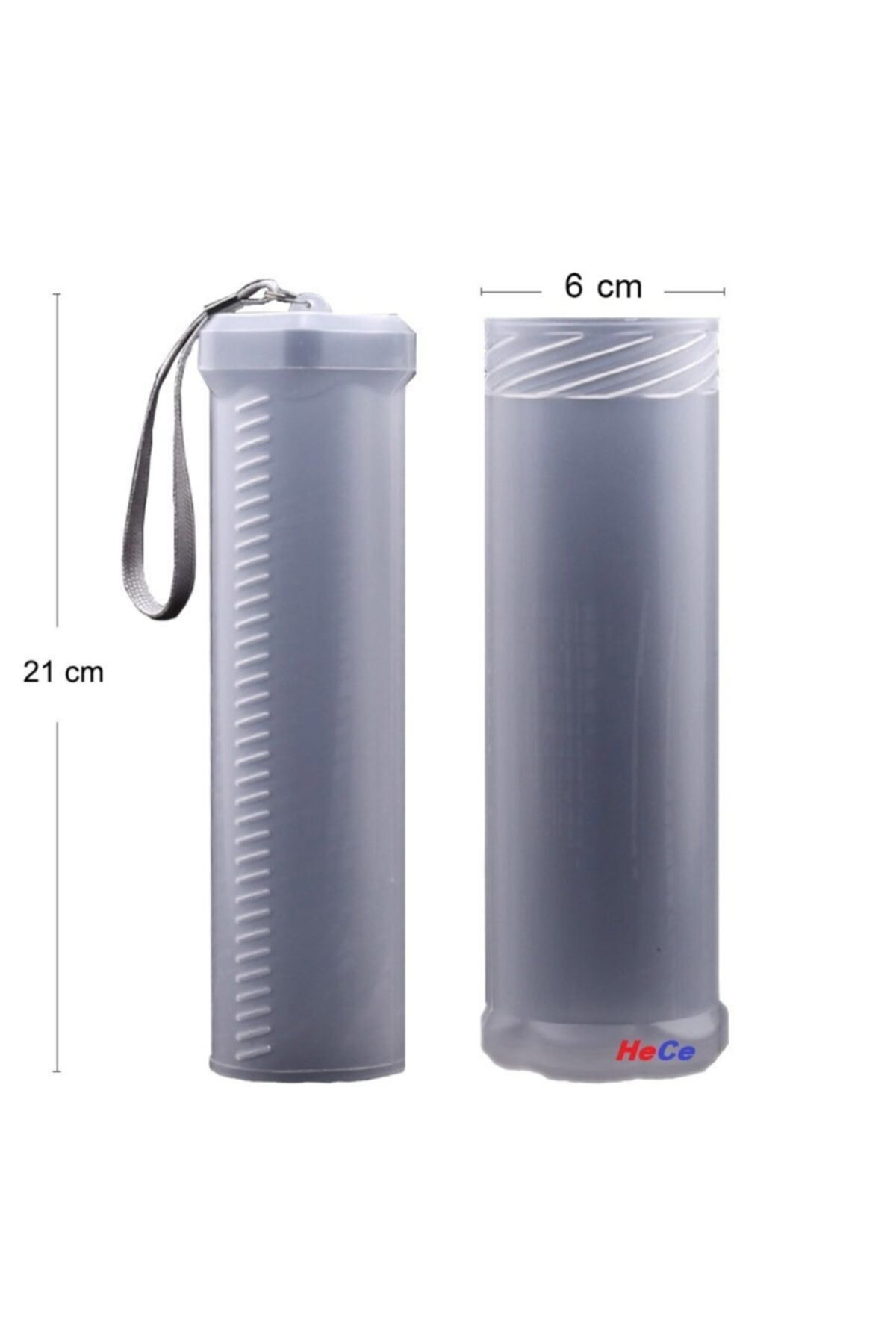 HeCe Plastik Fırça Saklama Tüpü 6x38cm
